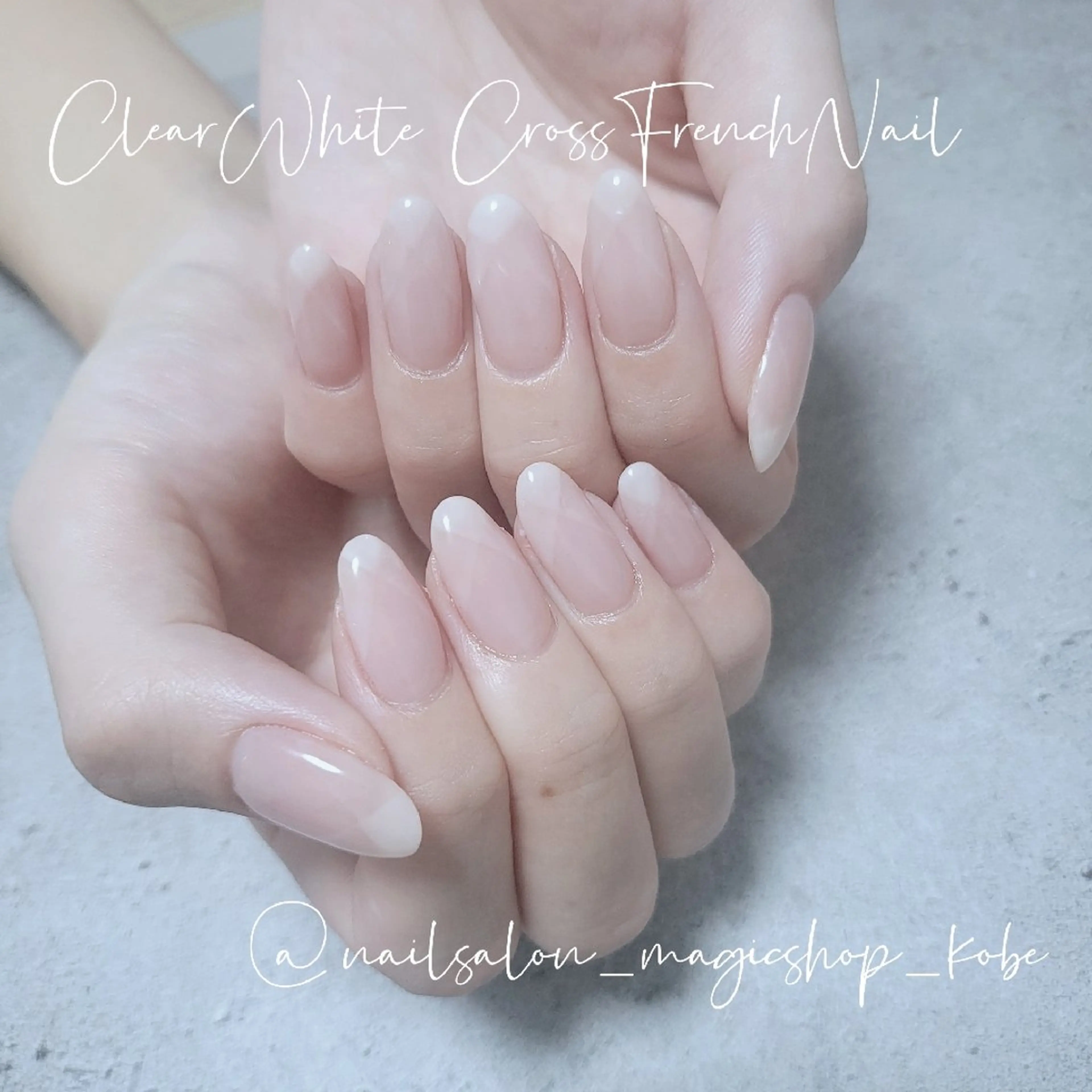 ネイル フレンチネイル ジェルネイル レース ワンカラーネイル ピンク ハンドネイル Nailsalon MagicShopのネイルデザイン