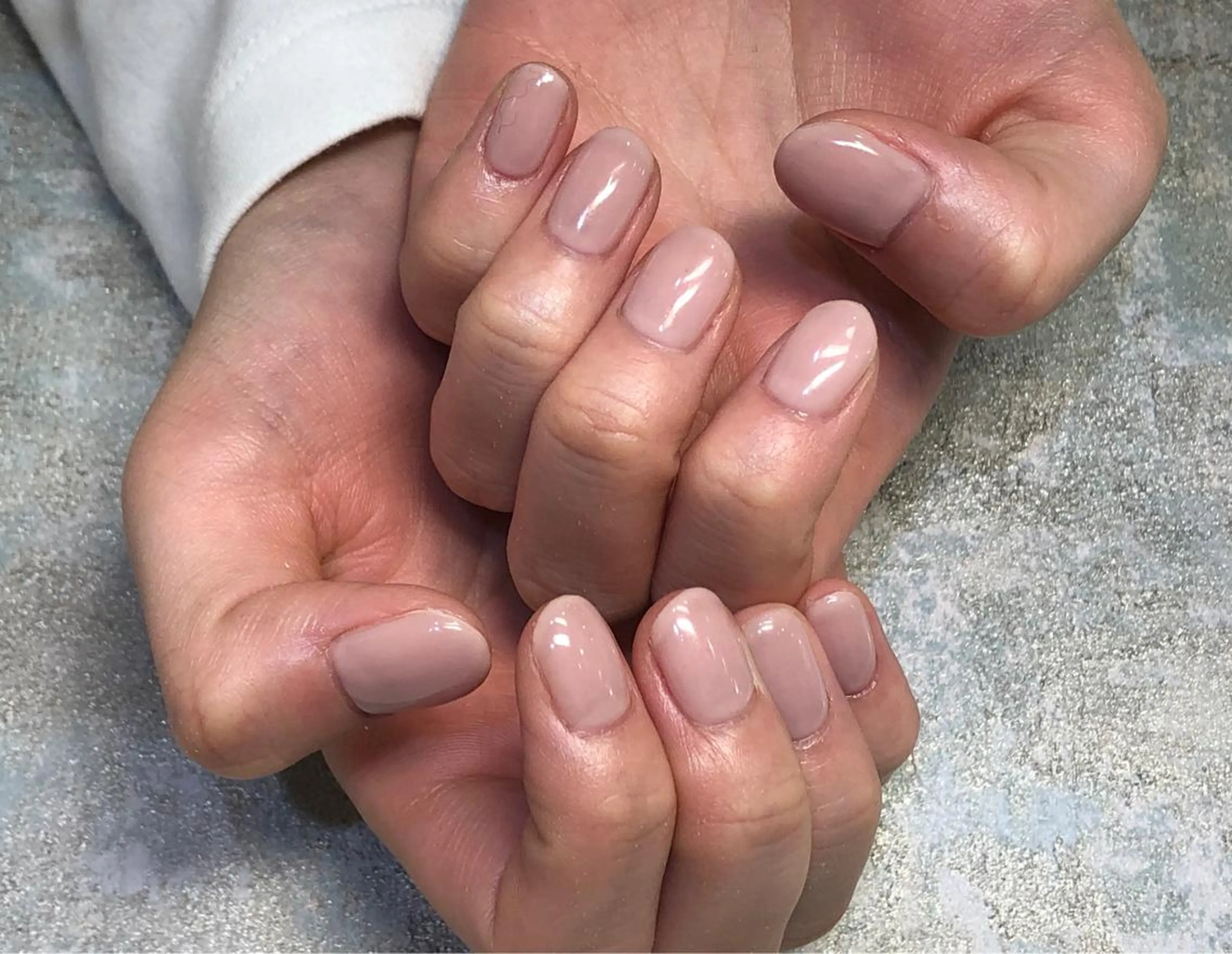 ネイル ワンカラーネイル ピンク シンプルネイル ハンドネイル fairy 村居 愛香のネイルデザイン