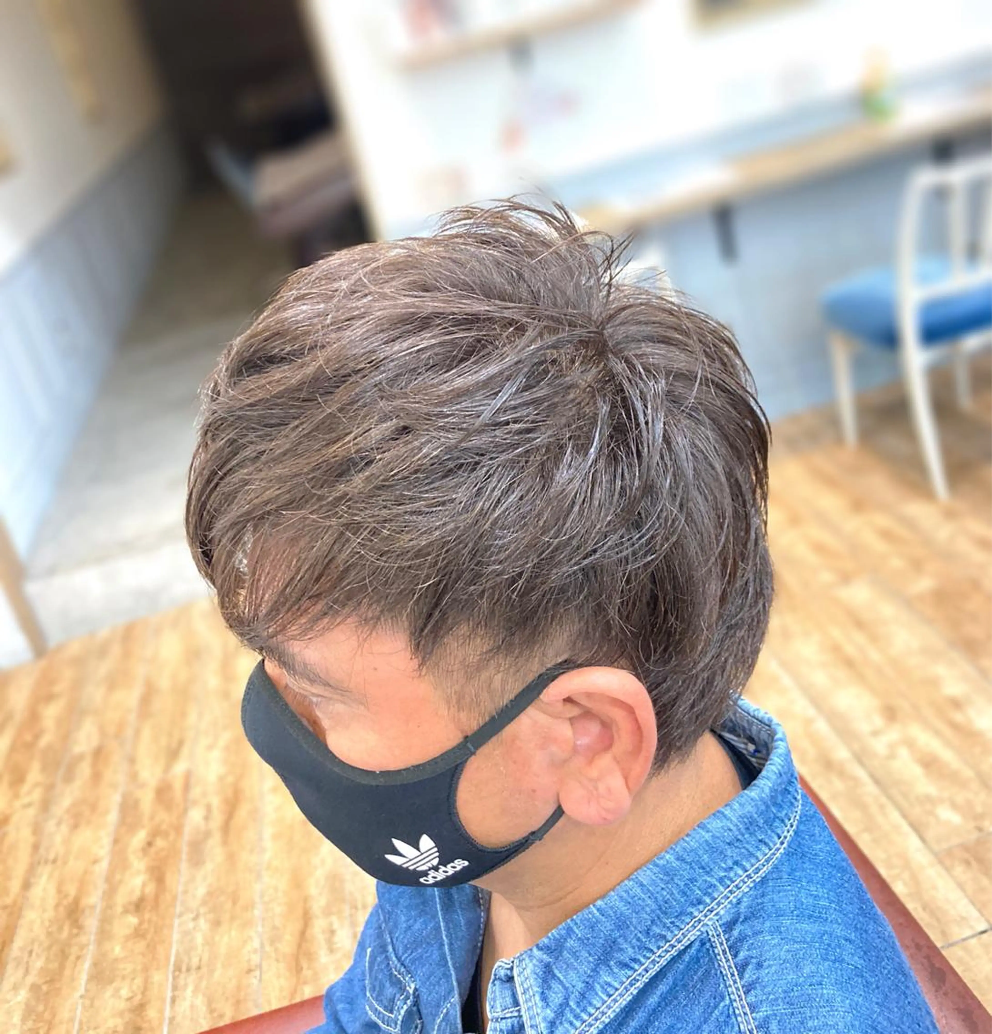 ショート カラー メンズ 菅原 綾のヘアスタイル