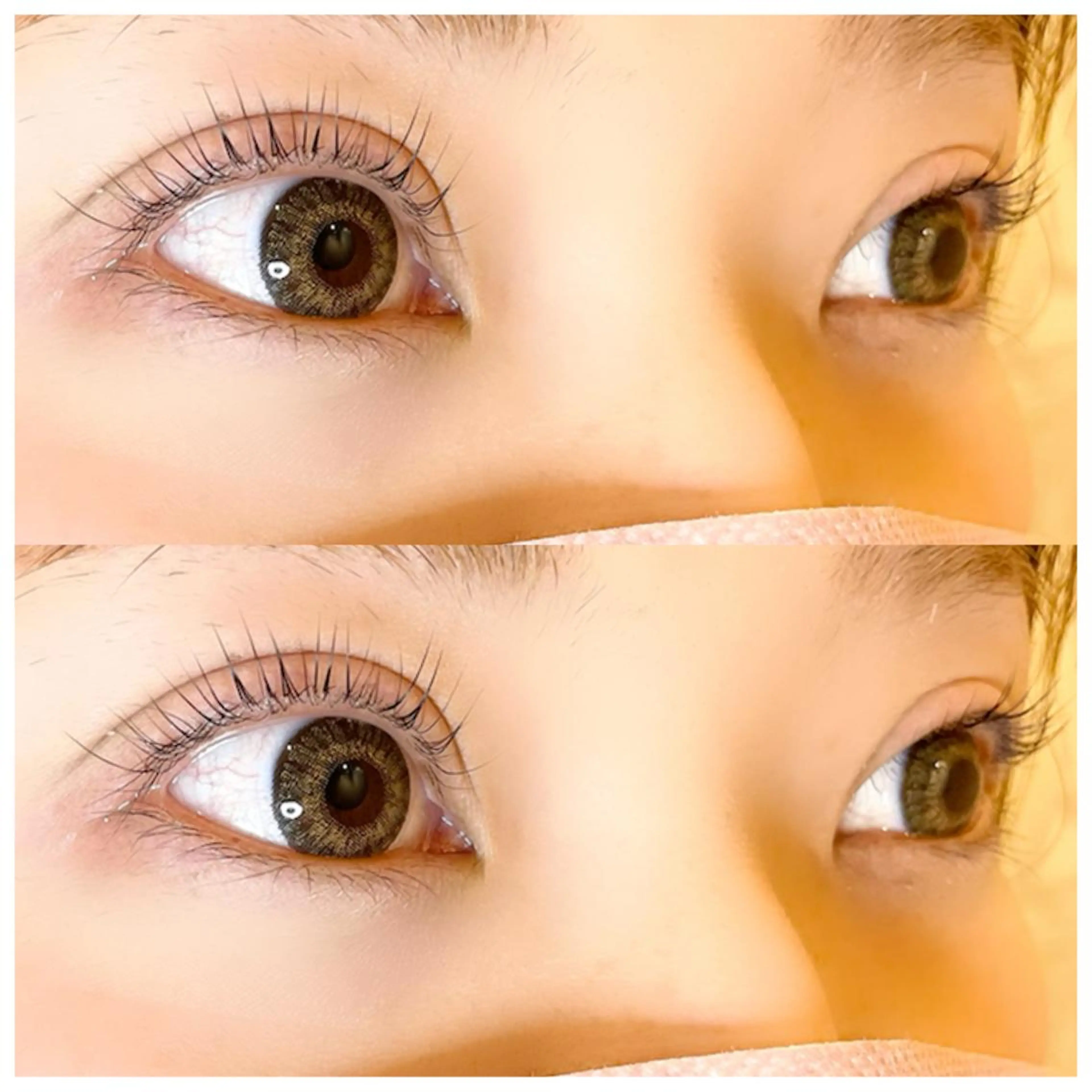 マツエク・マツパ フラットラッシュ ナチュラル パリジェンヌラッシュリフト まつげパーマ 一重×まつ毛パーマ マツパ 💕丸島 夏名🐰🍀のマツエク・マツパデザイン