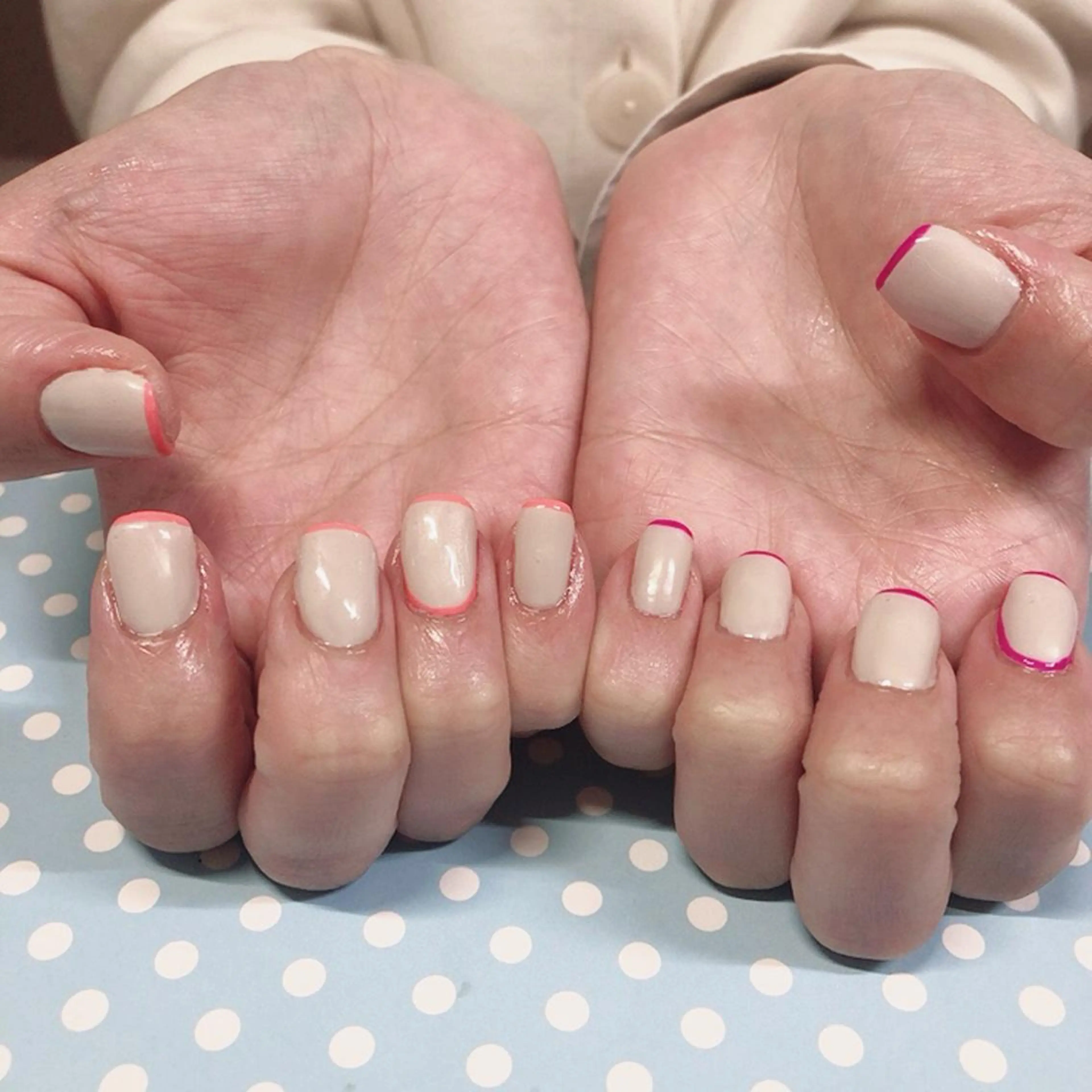 ネイル フレンチネイル 奥園 良恵のネイルデザイン