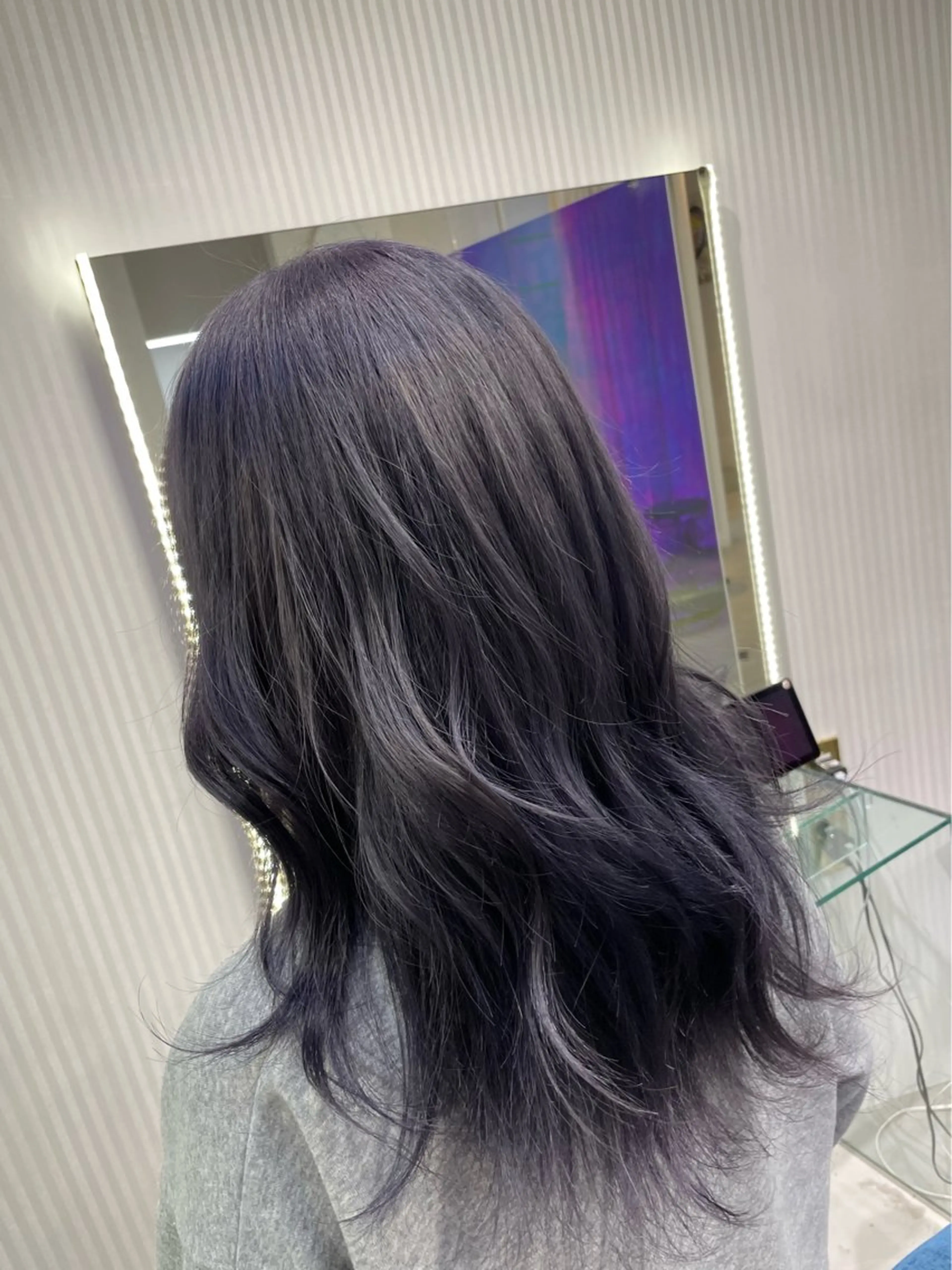 セミロング ヘアカラー 安井まゆ _Box mico.のヘアスタイル