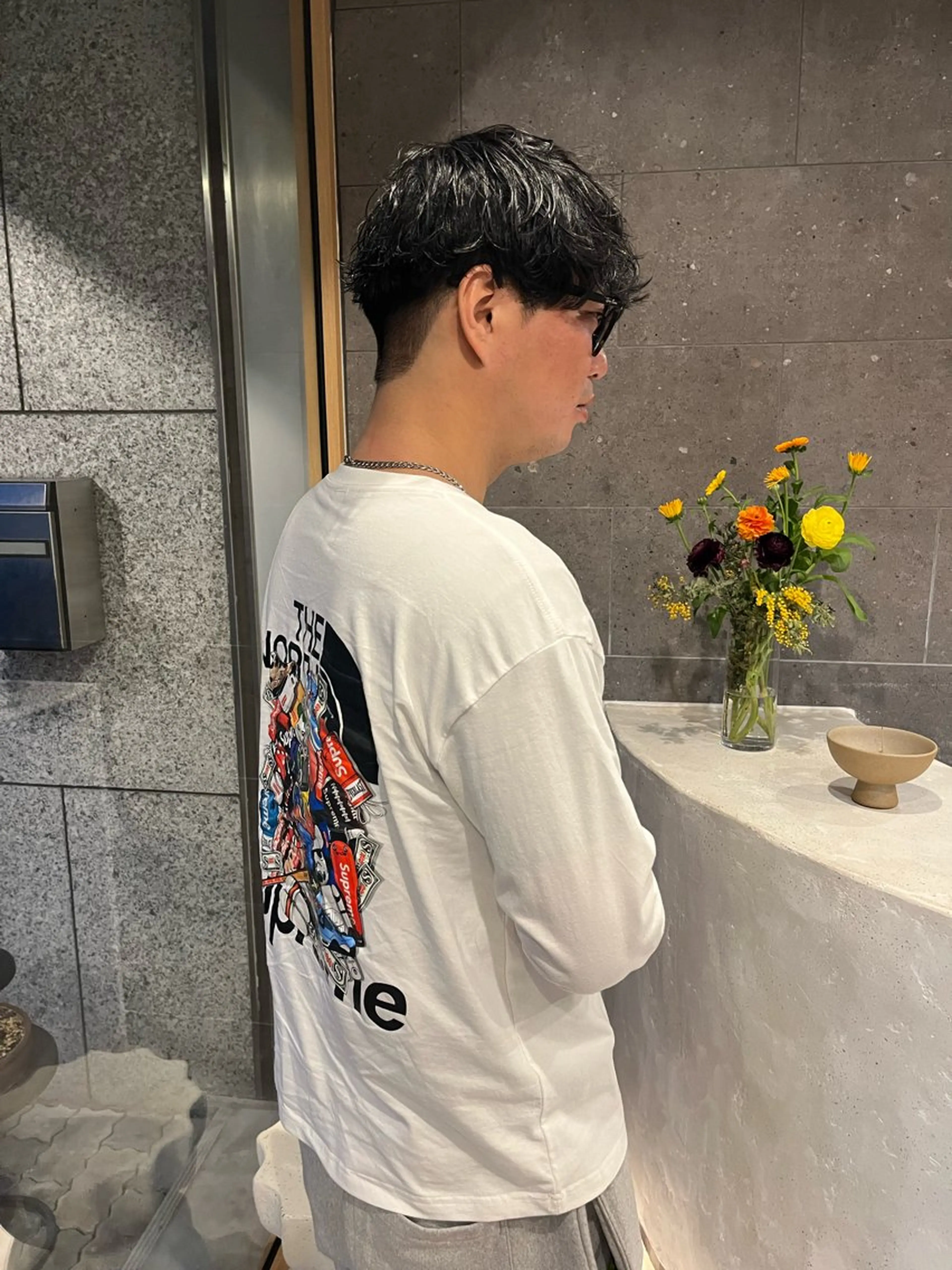 メンズ ロエ平尾山荘所属・ショート/ハイライト /平尾/薬院/綜一郎のヘアスタイル