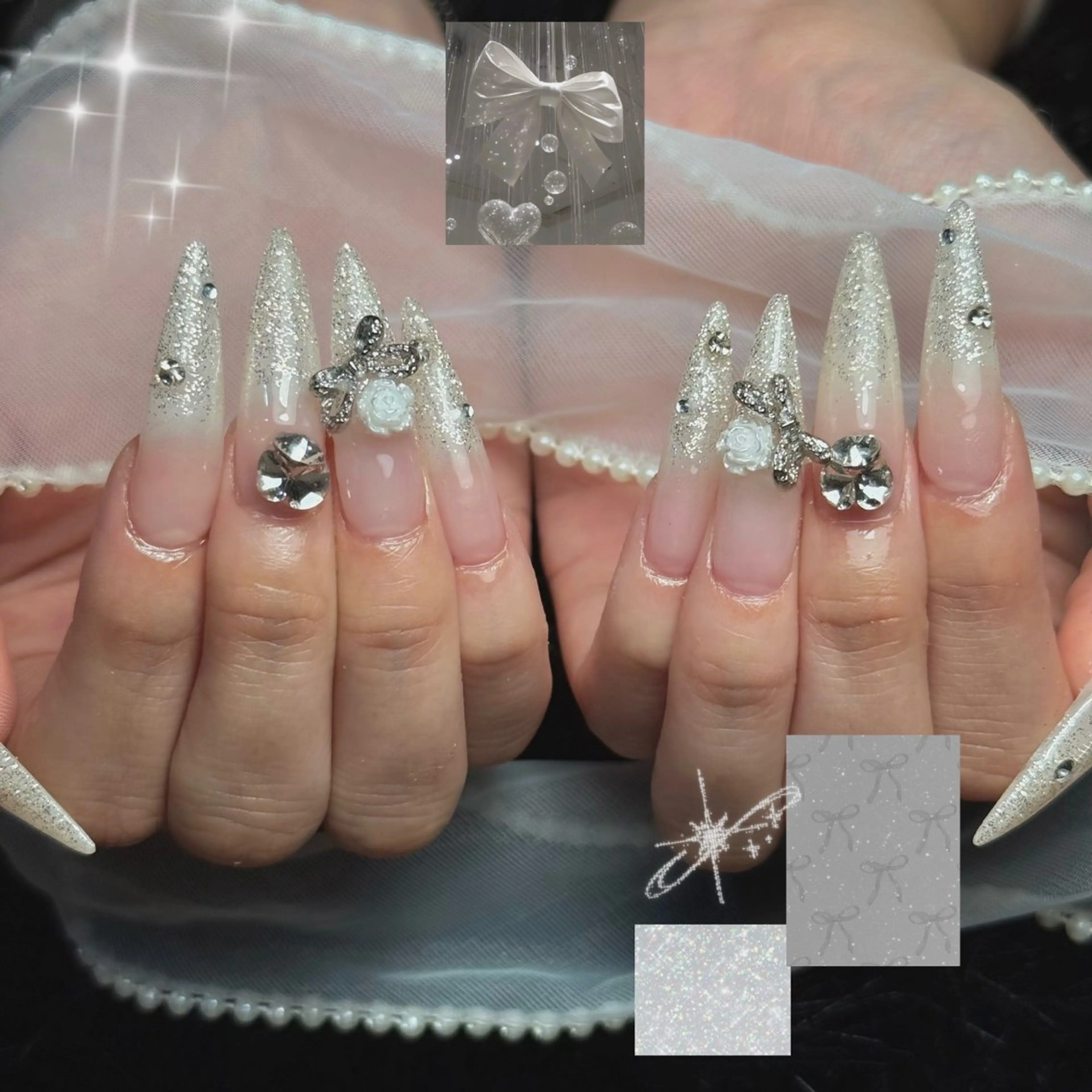 ネイル フレンチネイル グラデーション 韓国ネイル マグネットネイル シンプルネイル CoMo Nail Studio所属・CoMo Nailのネイルデザイン