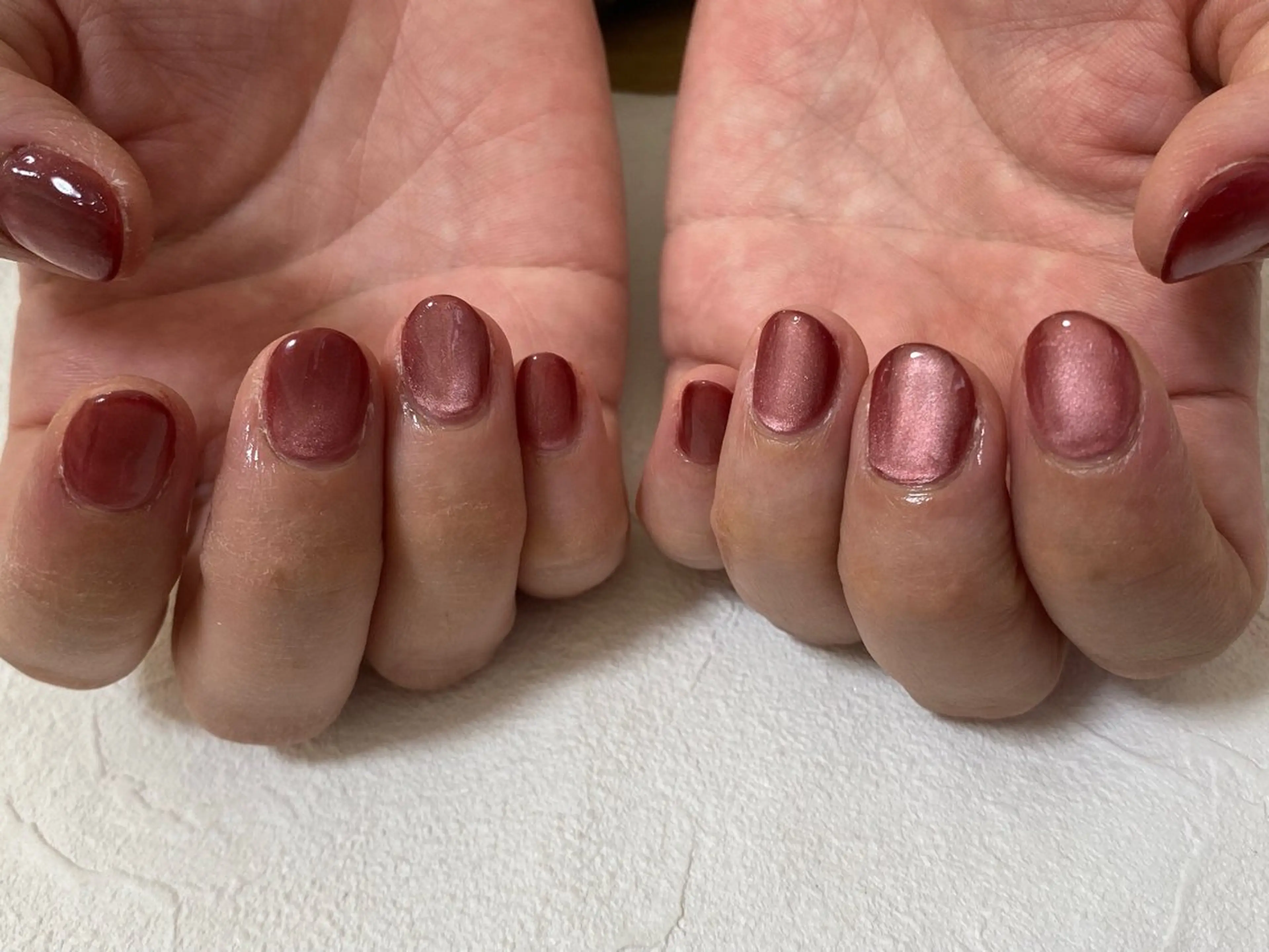 ネイル オーロラネイル フットネイル フレンチネイル ジェルネイル 韓国ネイル ハンドネイル Mogu nail 二子玉川のネイルデザイン