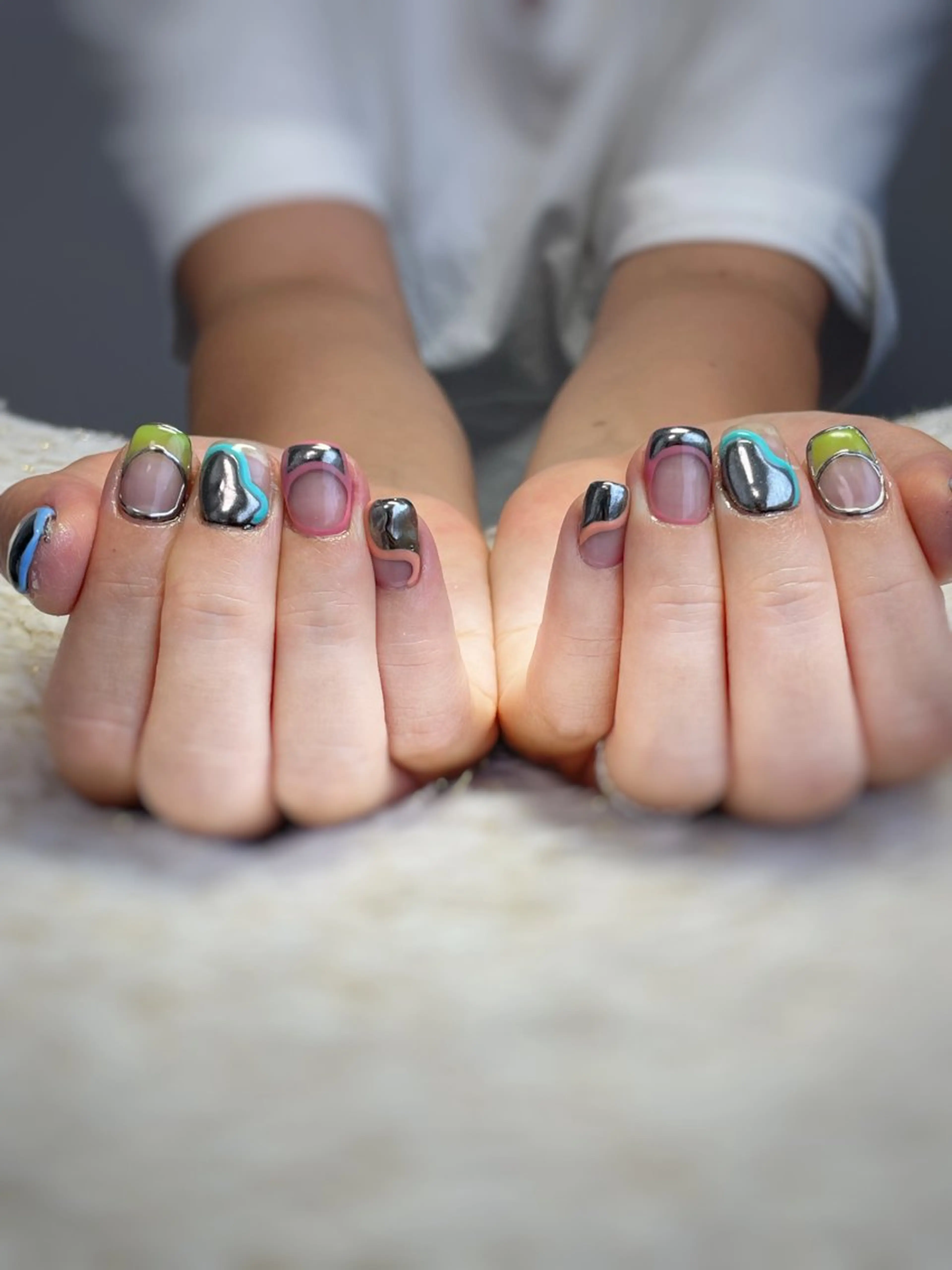 ネイル ミラーネイル ハンドネイル nail ayacaのネイルデザイン