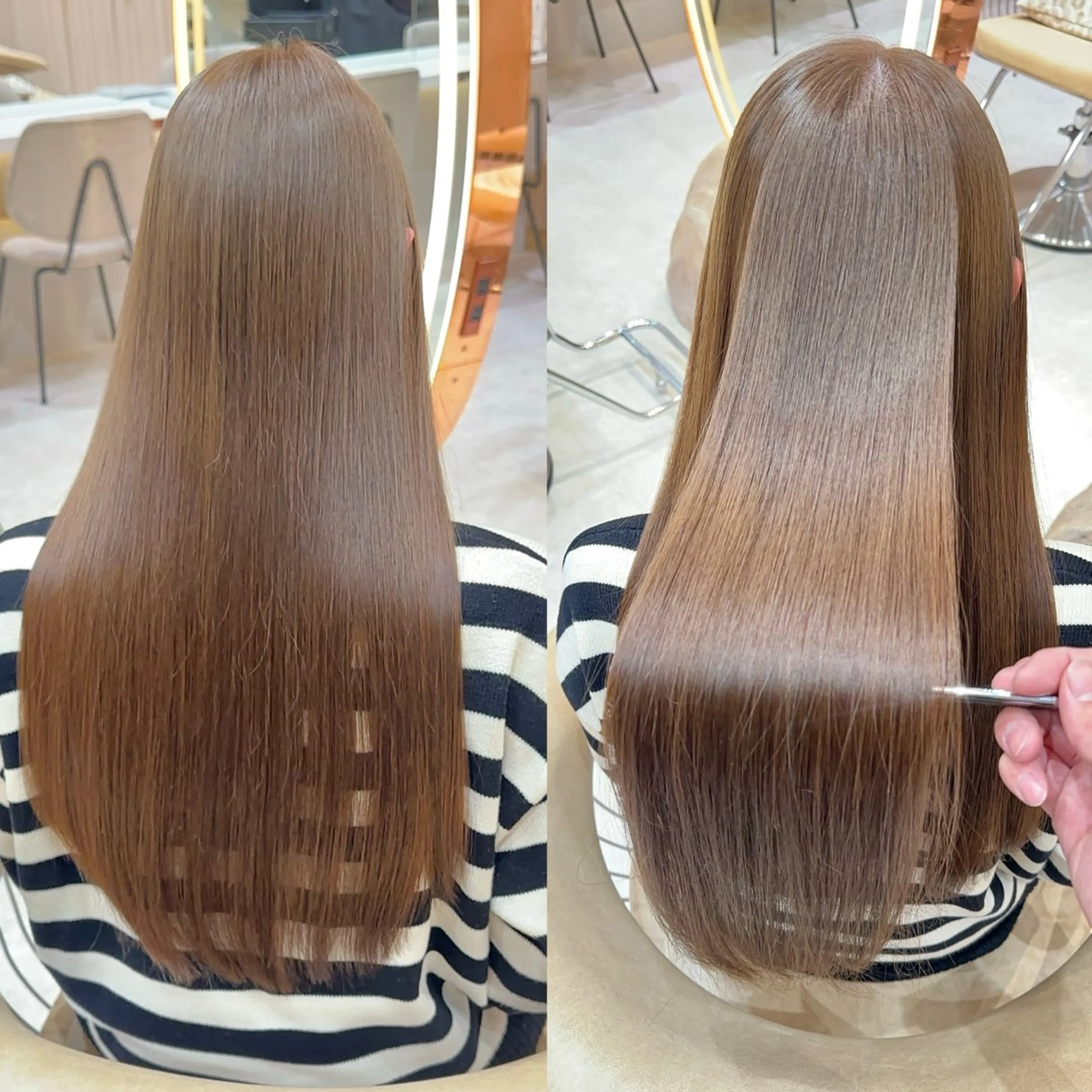 ロング カラー カット ヘアカラー 縮毛矯正 トリートメント レイヤー❣️縮毛矯正 川村利幸のヘアスタイル