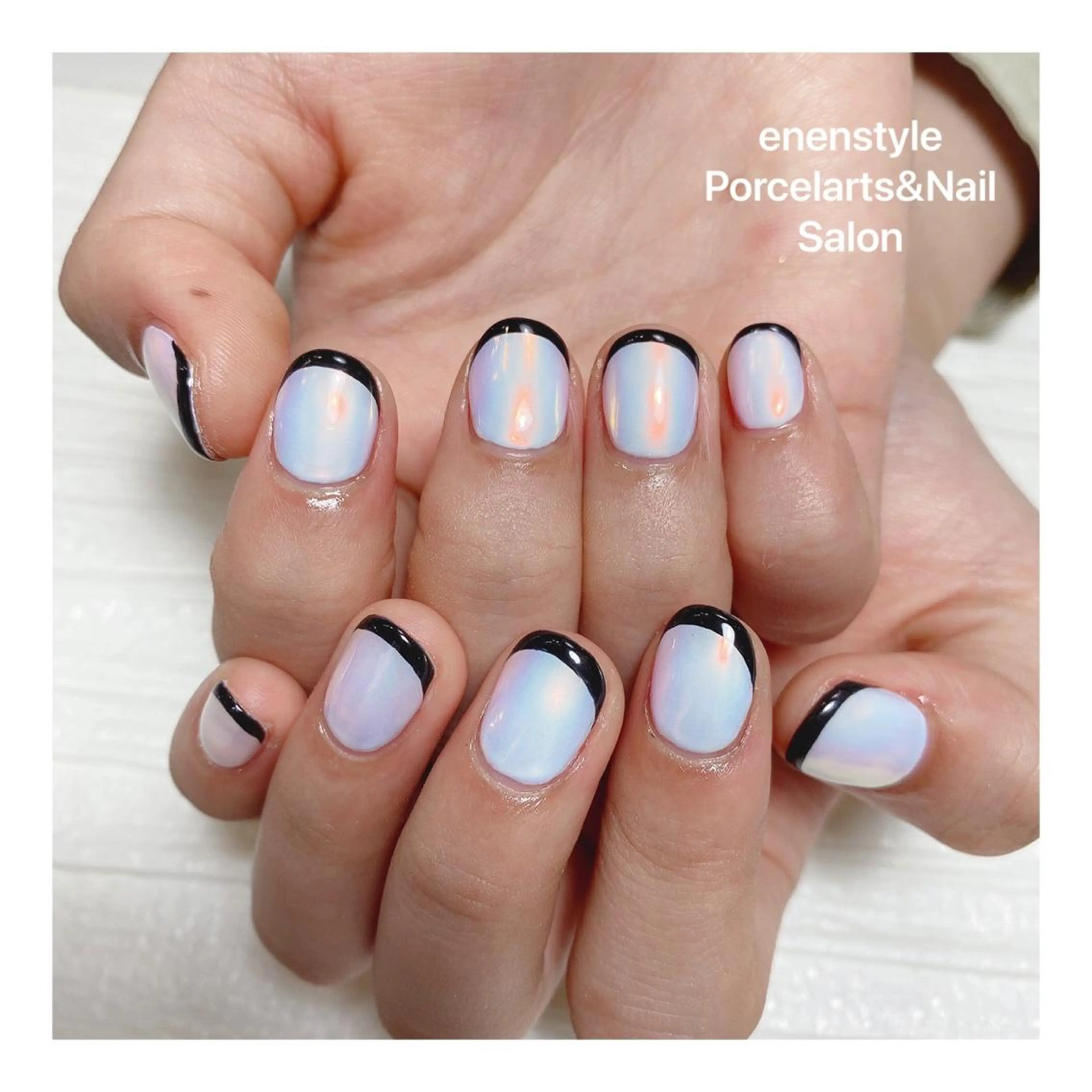 ショート ネイル ハンドネイル 👑enen style👑のネイルデザイン