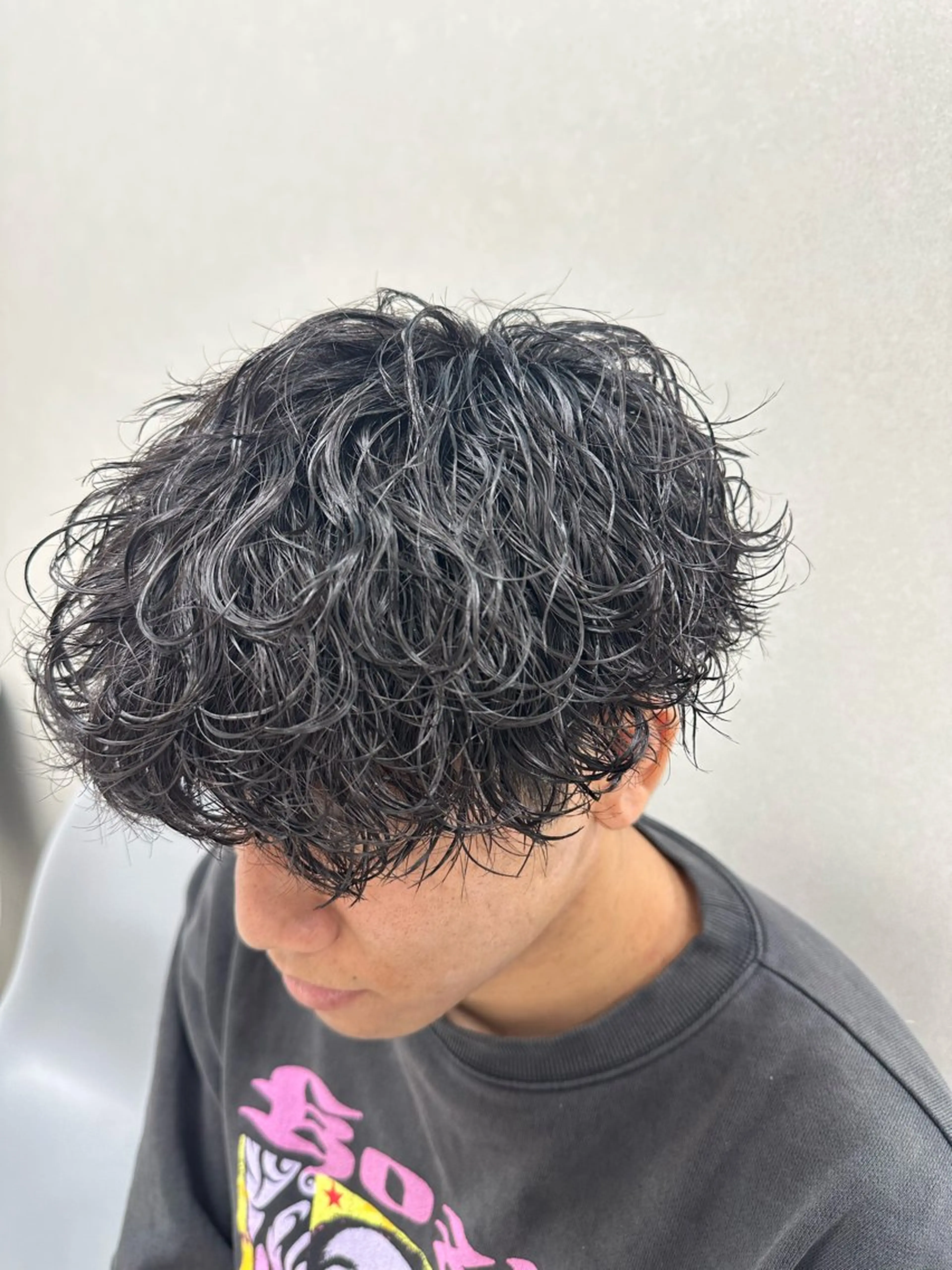 パーマ メンズ カット パーマ ニュアンス/フェザー /ウルフ/伶馬のヘアスタイル