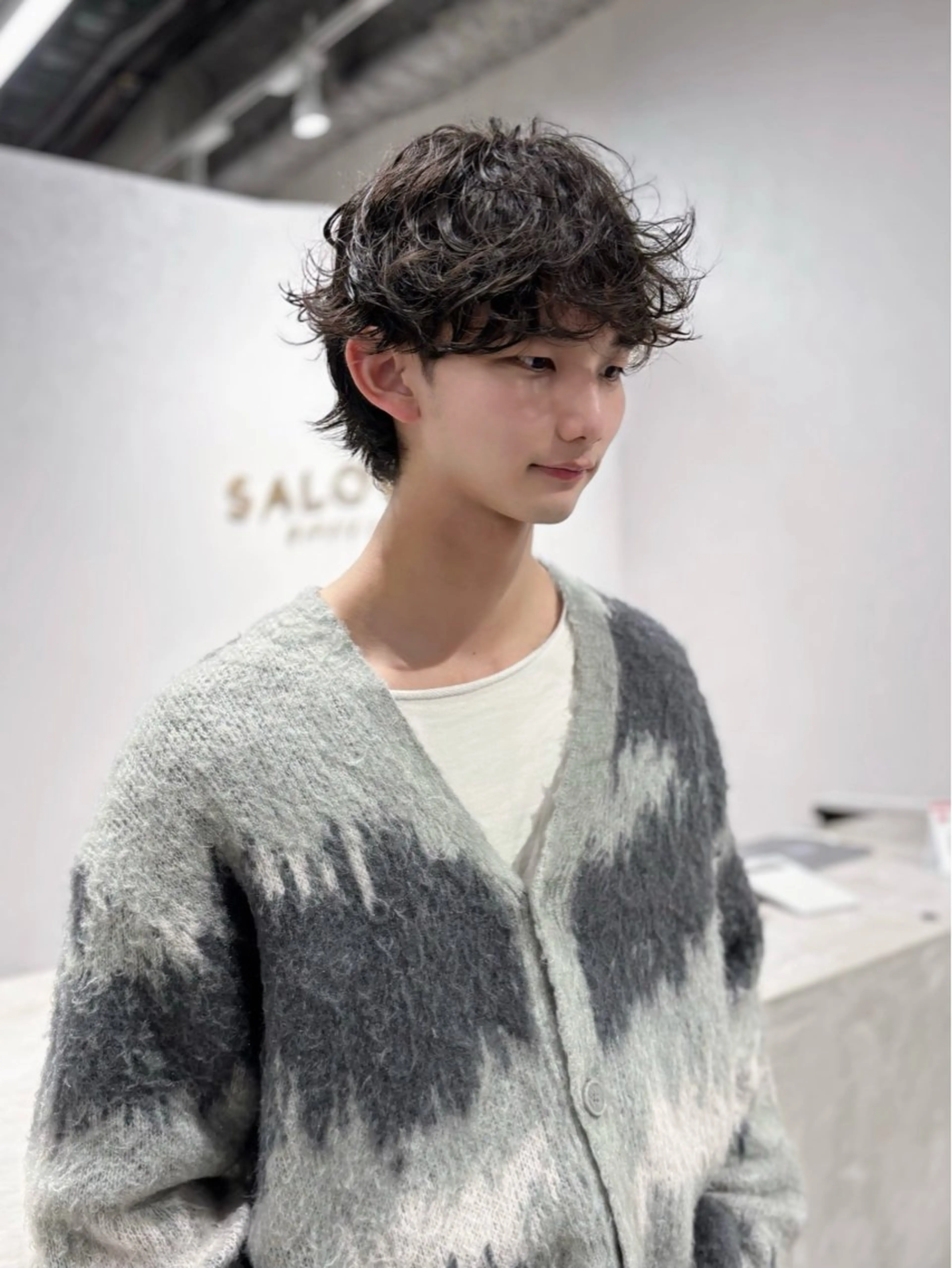 ショート くせ毛 garage.所属・吉田 慎冴/メンズパーマのヘアスタイル