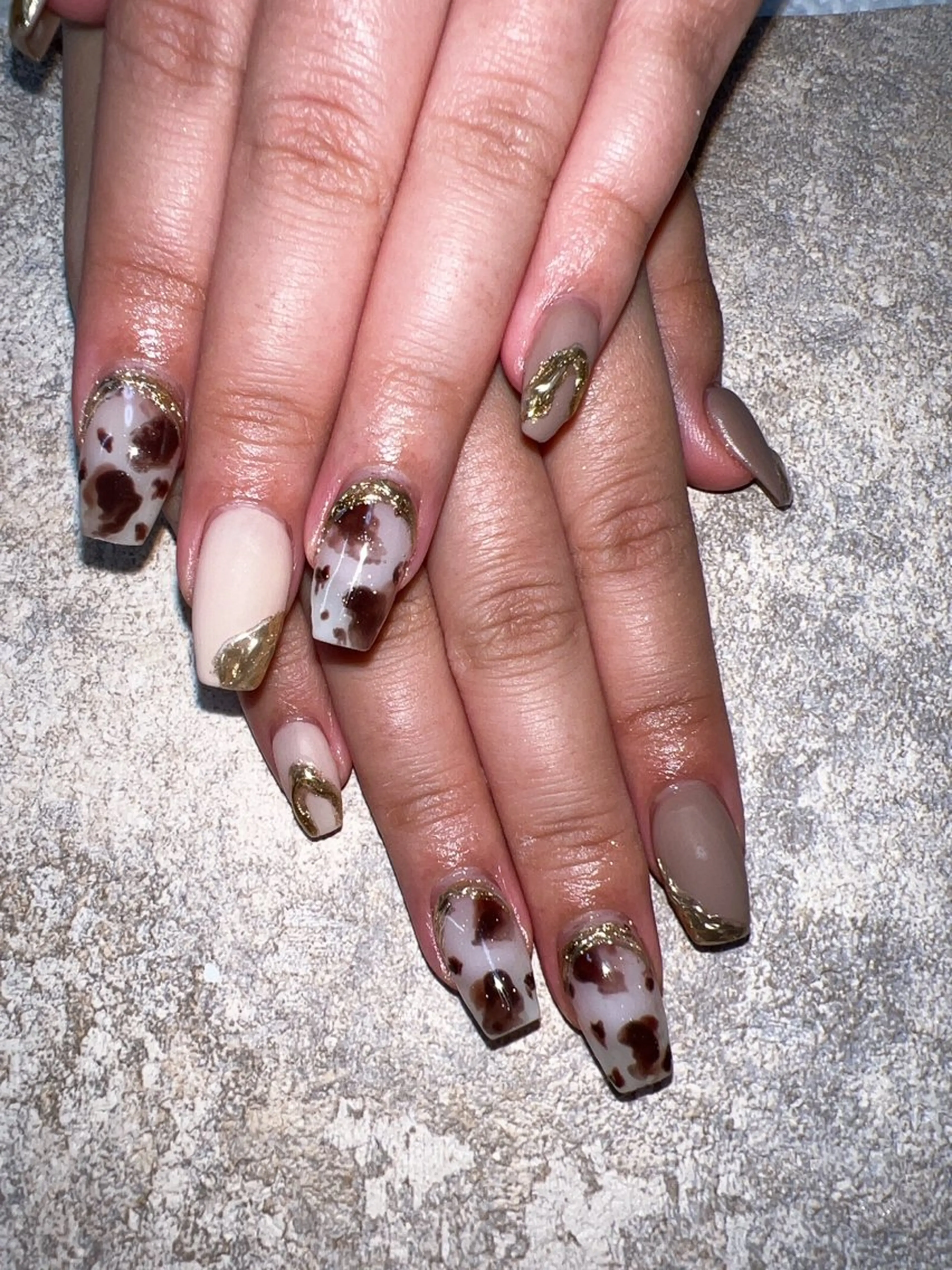 ネイル ミラーネイル ニュアンスネイル coco nailのネイルデザイン