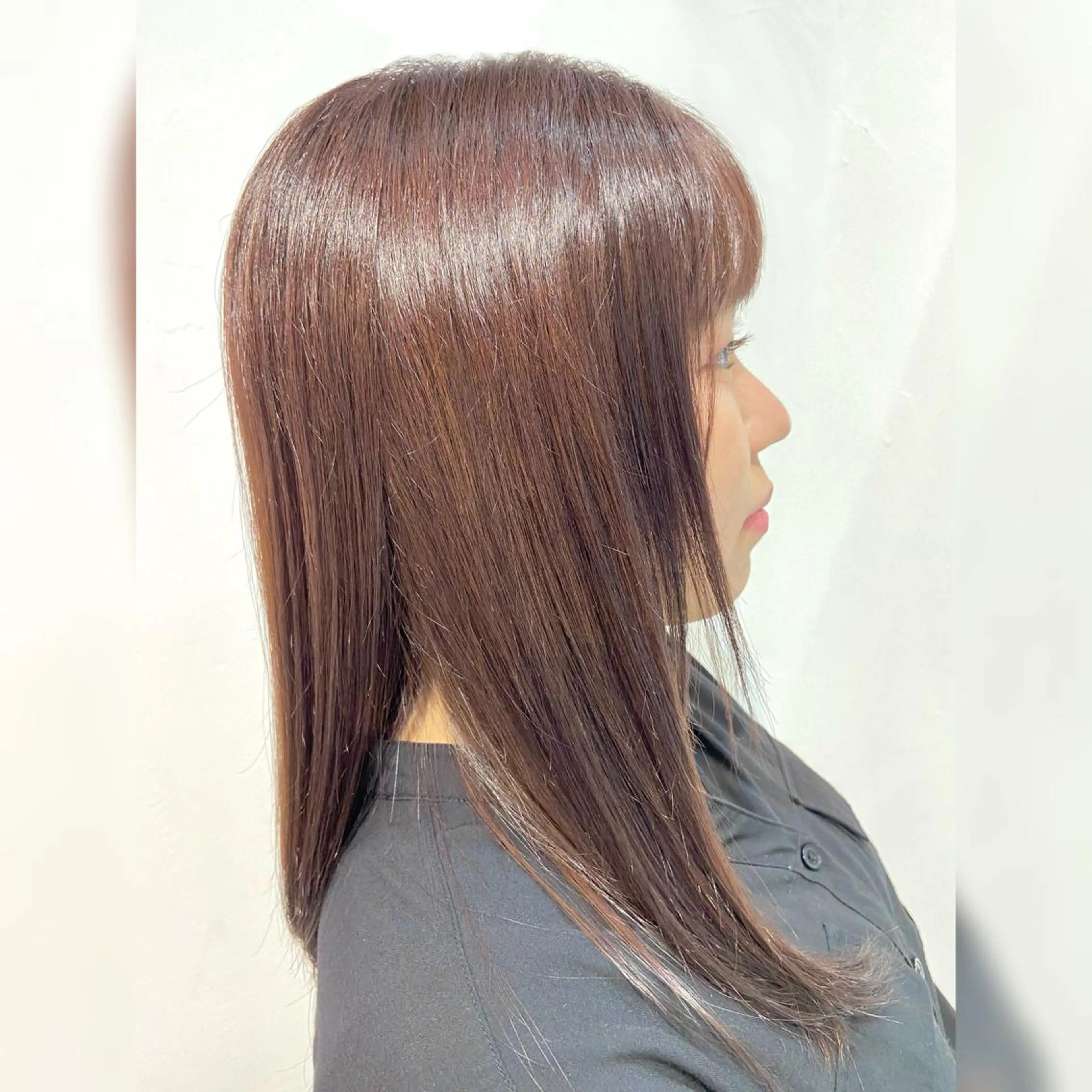 セミロング カラー ヘアカラー ♥️ルフ🐒 ミレイ♥️のヘアスタイル