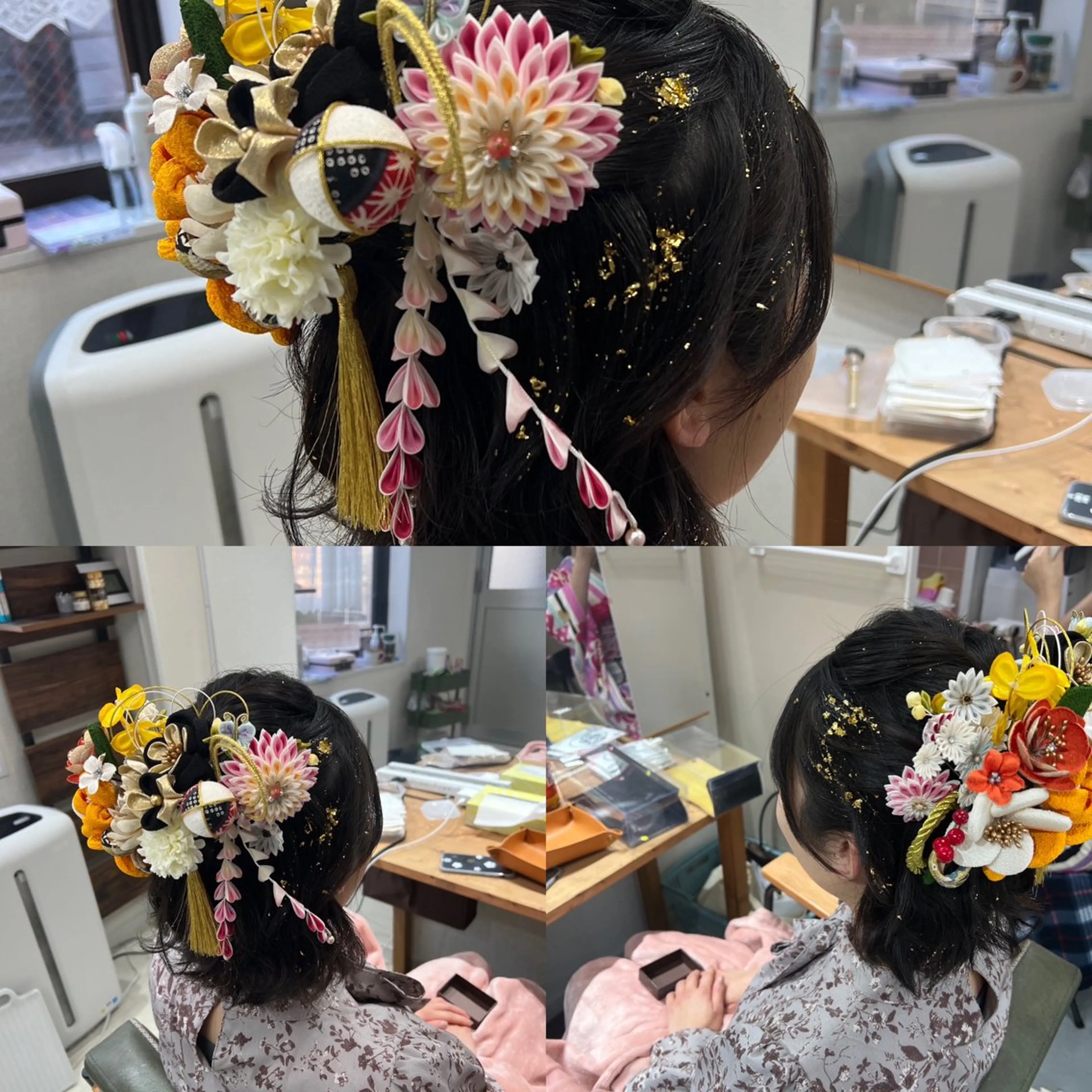 ミディアム ヘアアレンジ 成人式 山室 敬義のヘアスタイル