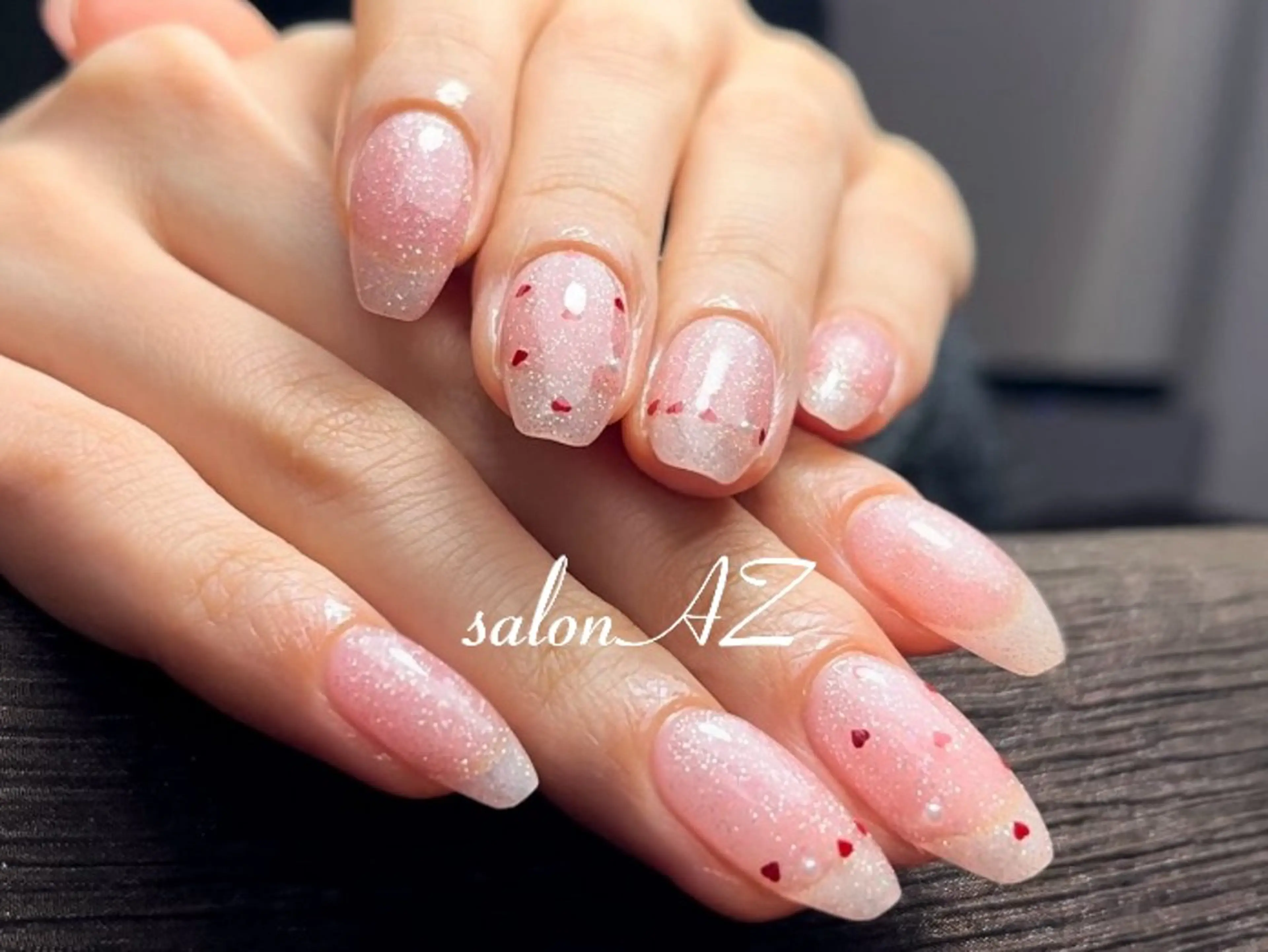 ネイル 長さ出し フットネイル フレンチネイル マグネットネイル ニュアンスネイル ハンドネイル salon AZのネイルデザイン