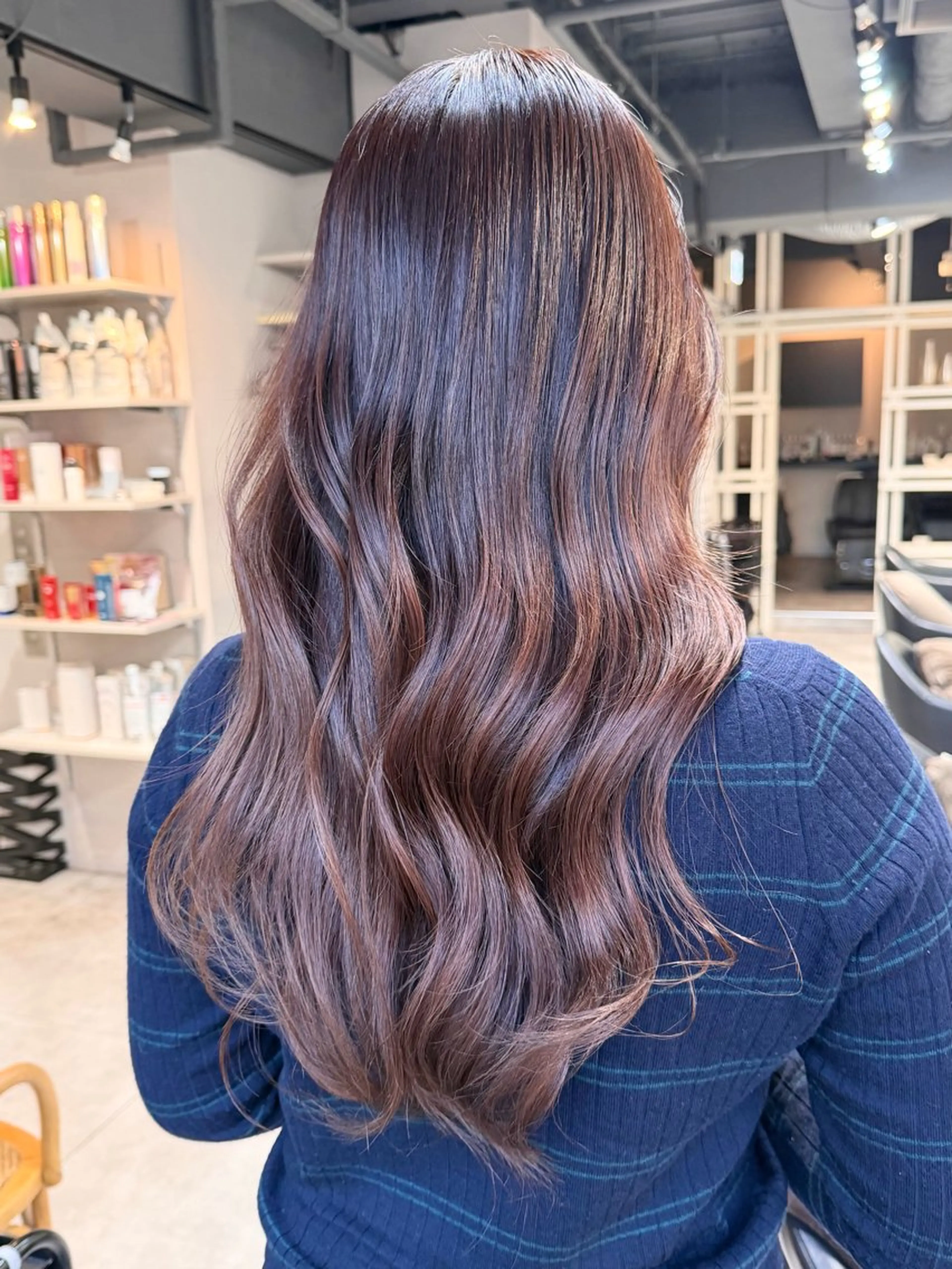 セミロング ラベンダーベージュ カット ヘアカラー トリートメント ✨透明感カラー/縮毛 恵比寿HAYATO✨のヘアスタイル