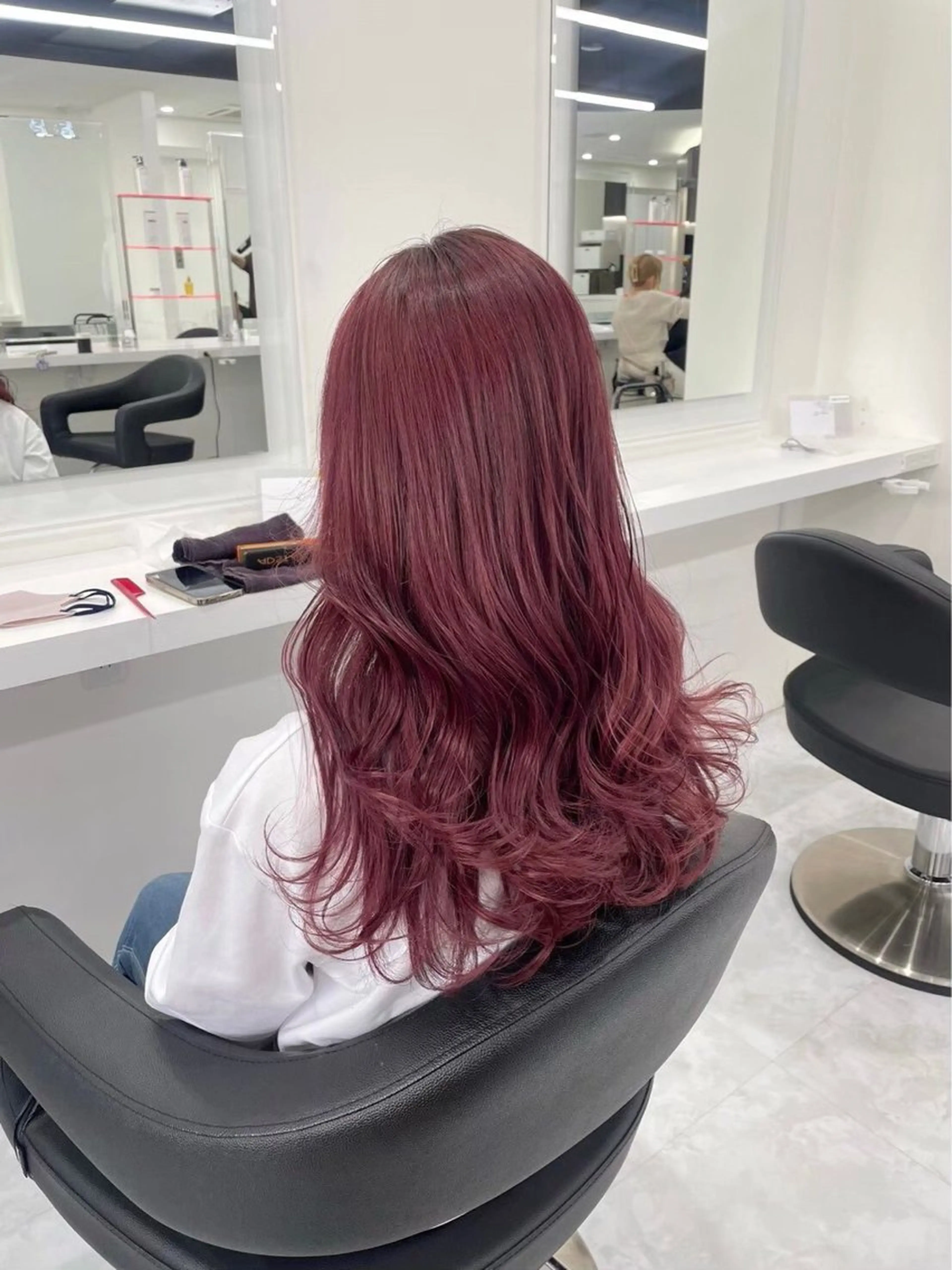 ロング カラー ヘアアレンジ ヘアカラー ブリーチ無し透明感 🕊AZUSAのヘアスタイル