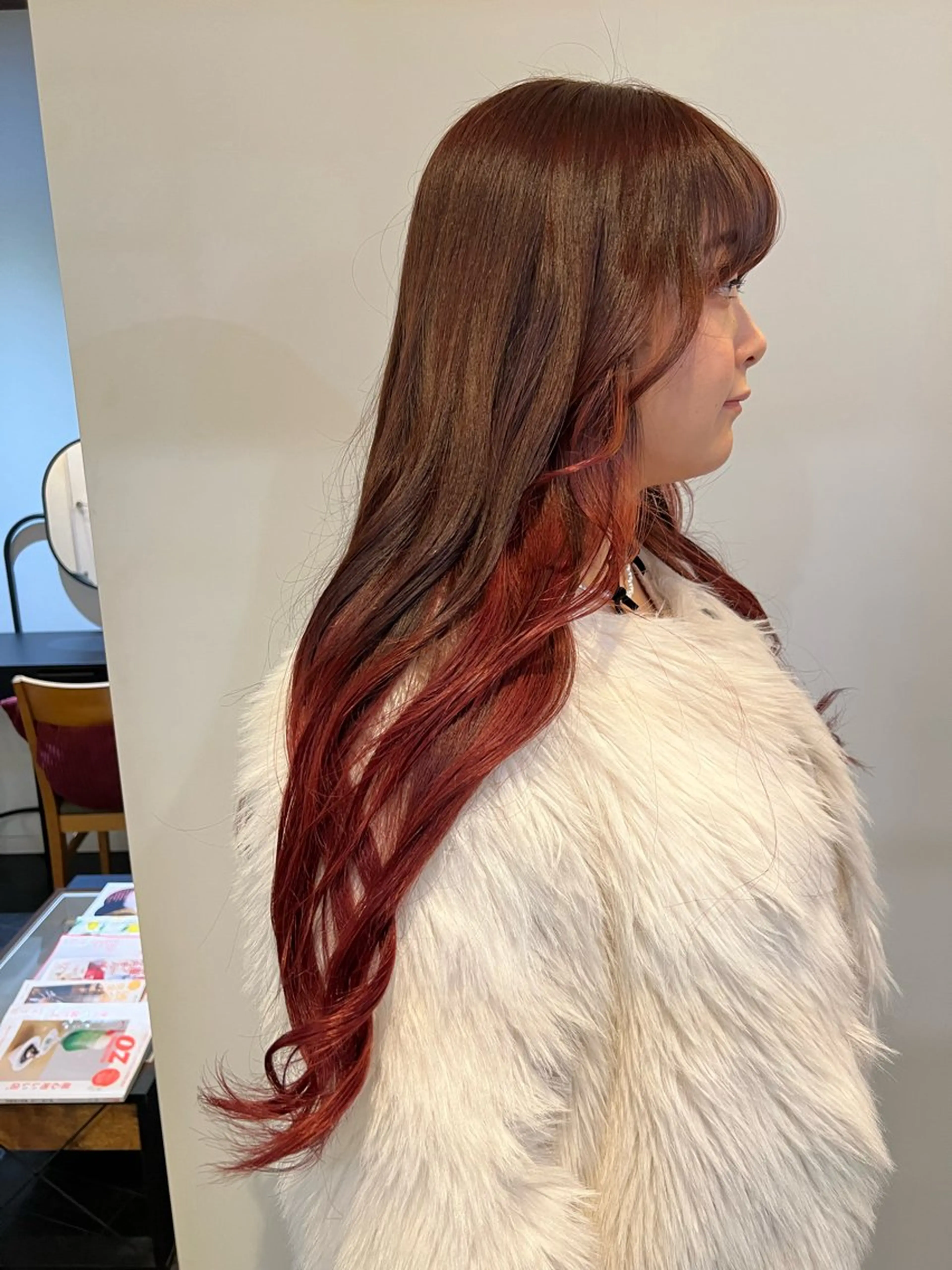 ロング カラー ブリーチ グラデーションカラー ヘアカラー 【髪質改善/縮毛矯正 /カラー】ホサカのヘアスタイル