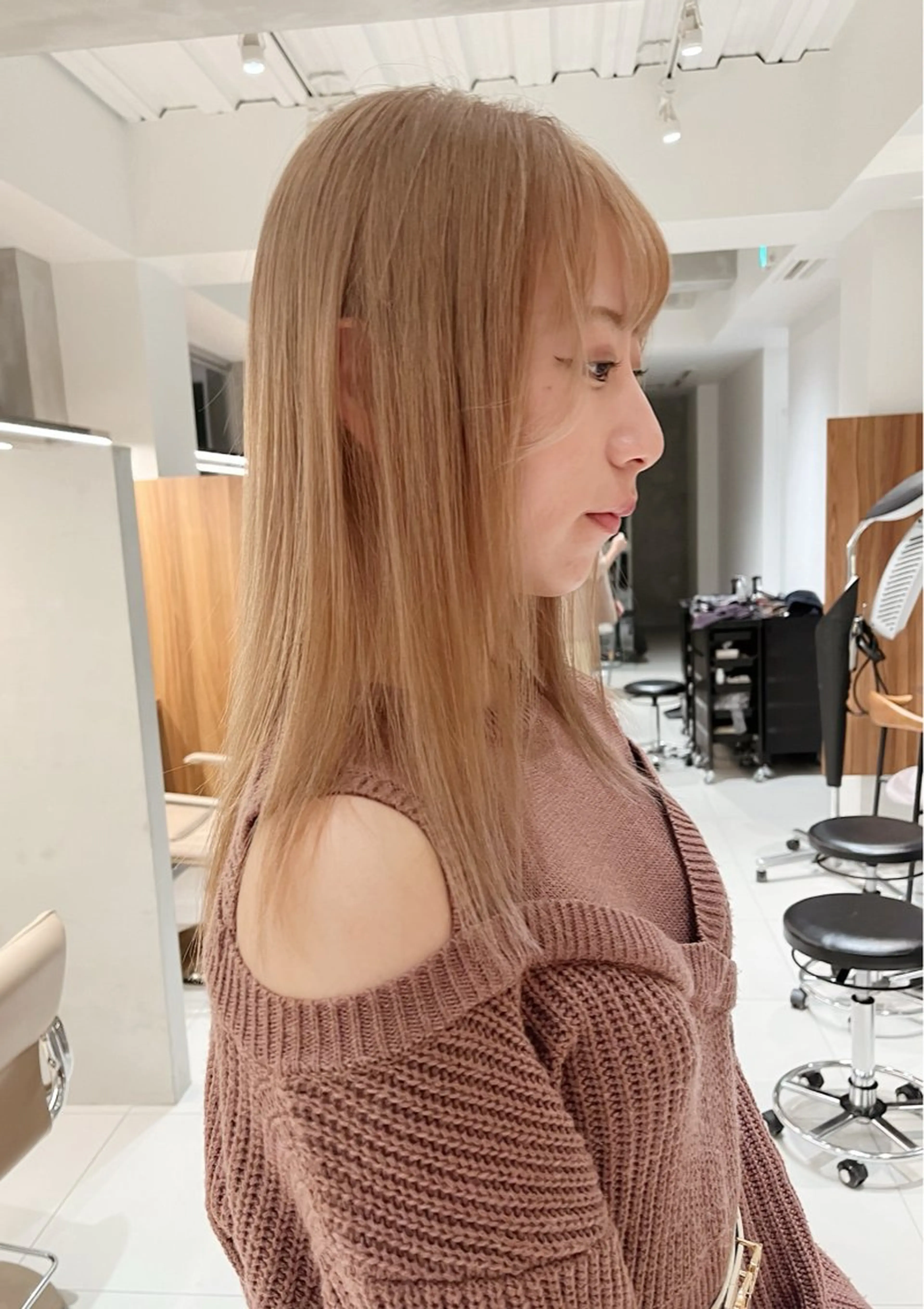 ロング カラー 透明感ハイトーン/ まつ毛パーマ/セイナのマツエク・マツパデザイン