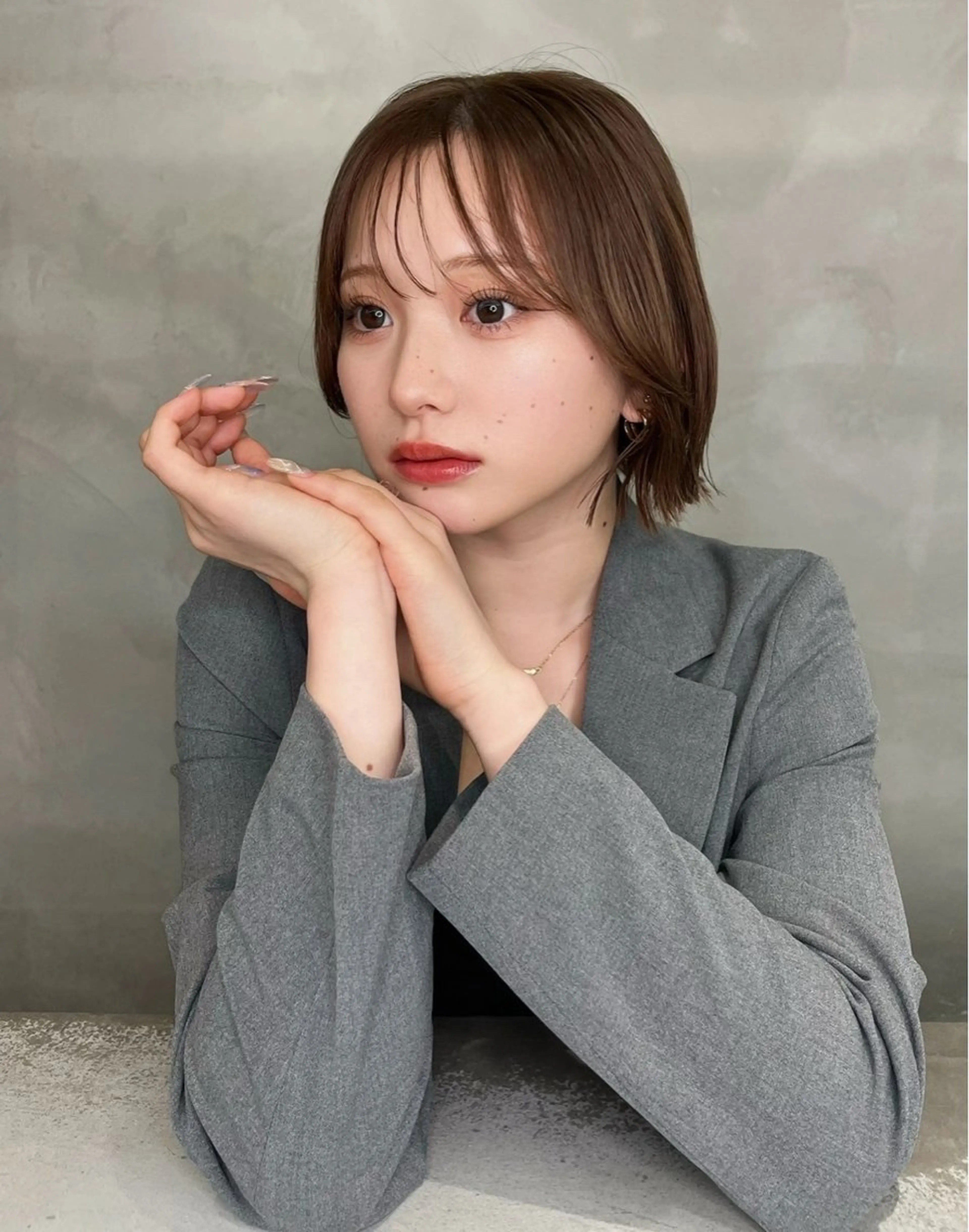 ミディアム ボブ ボブ/縮毛矯正/美髪 髪質改善/大和田拓夢のヘアスタイル