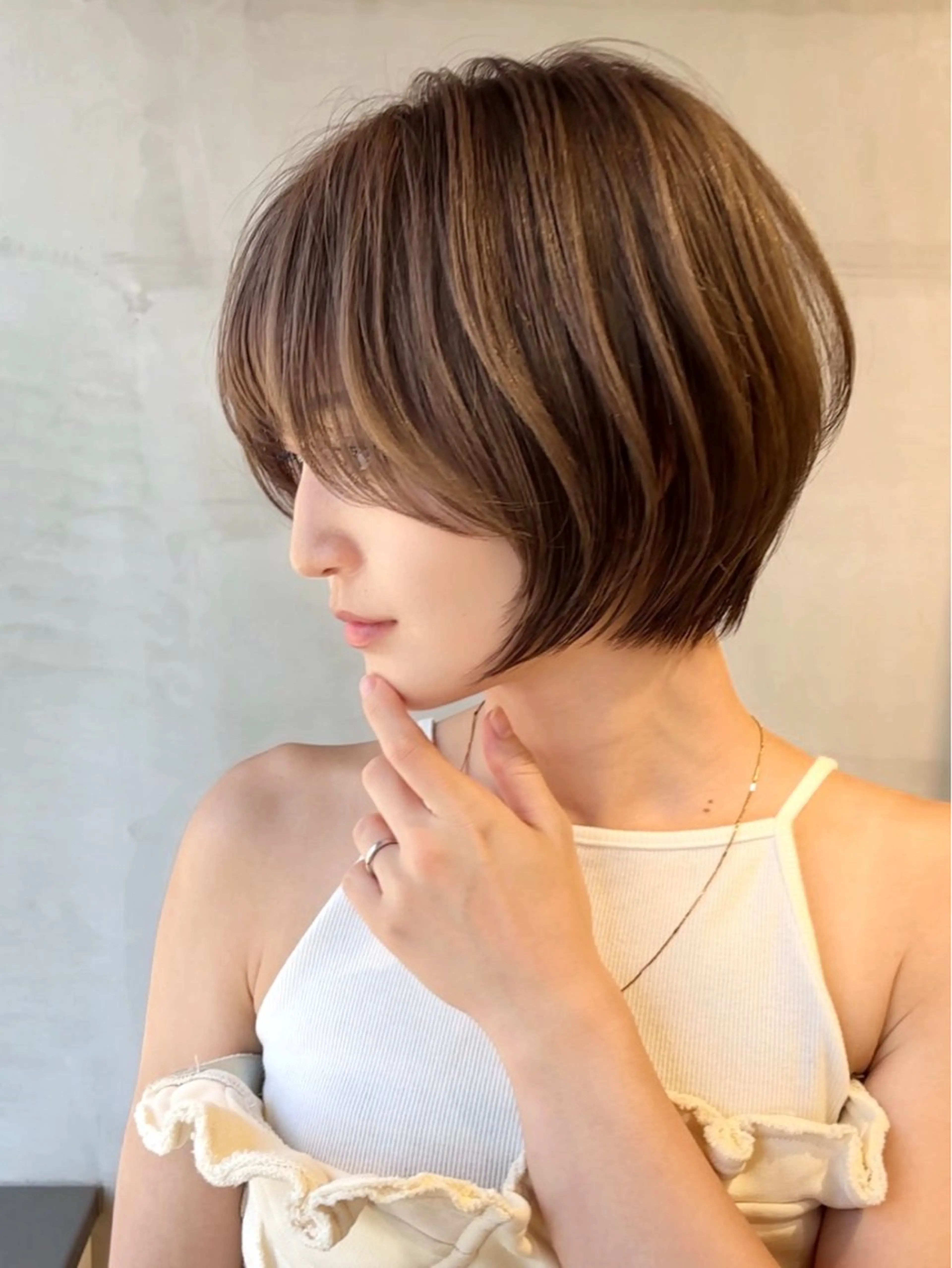 ショート 🎀大川 錬🎀 ブリーチなしWカラーのヘアスタイル