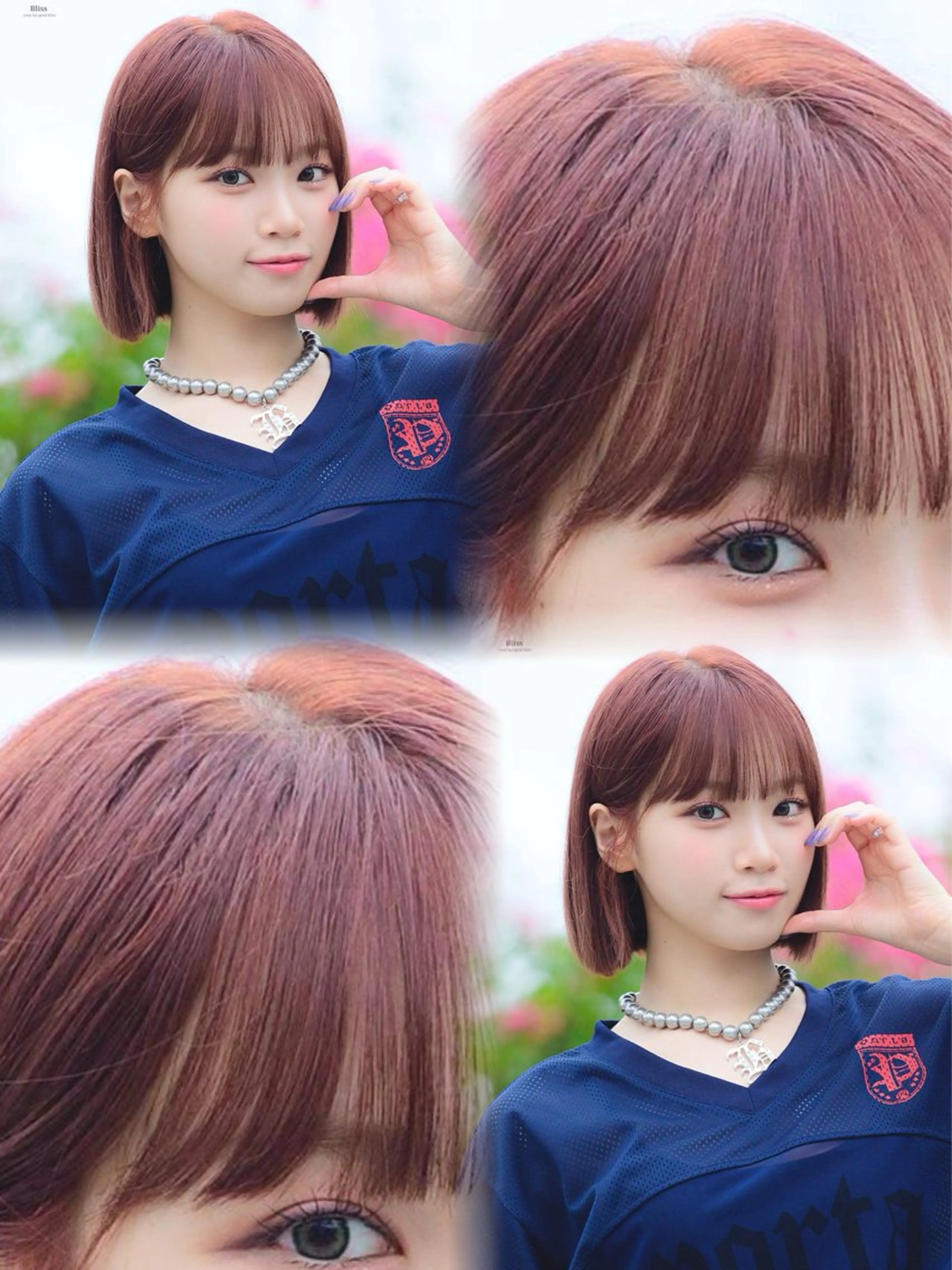 セミロング ヘアカラー 🫧ミルクティー ブリーチRIKU🫧のヘアスタイル