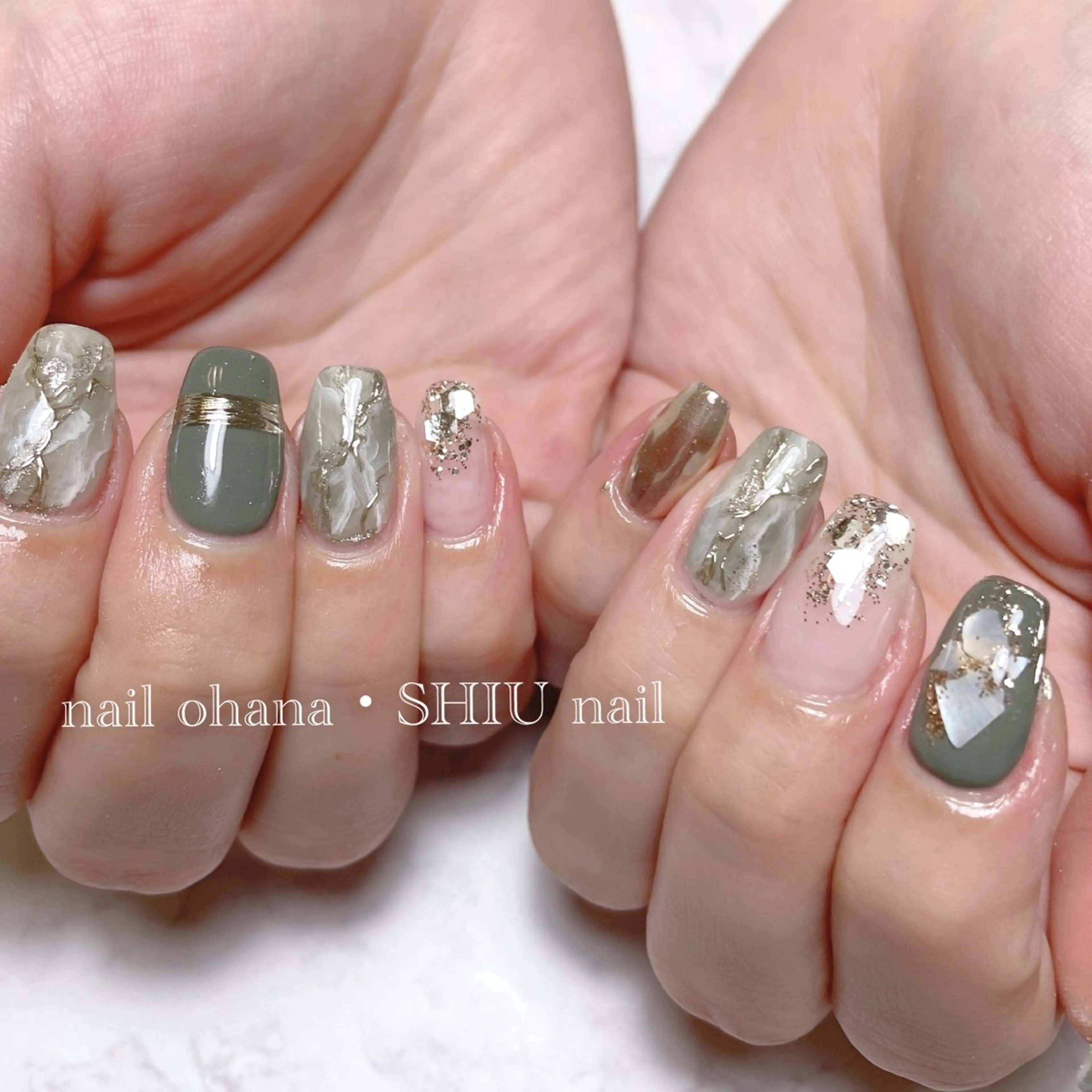 【特別🈹】 90分持ち込みデザイン🩵　目安両手アート4​〜​6本　★ジェル付け替えオフ無料の写真