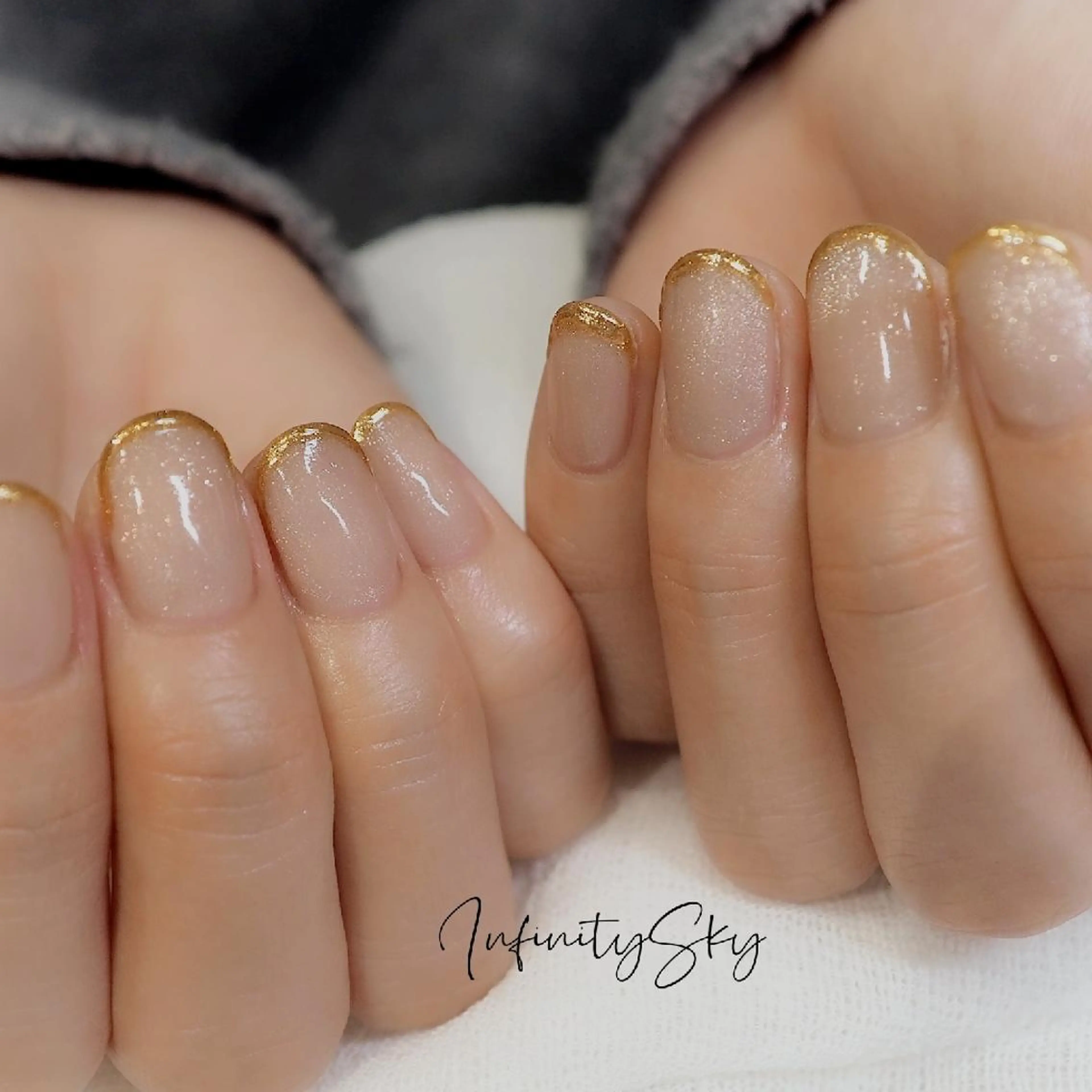 ネイル フレンチネイル マグネットネイル ミラーネイル ワンカラーネイル ハンドネイル infinity skyのネイルデザイン