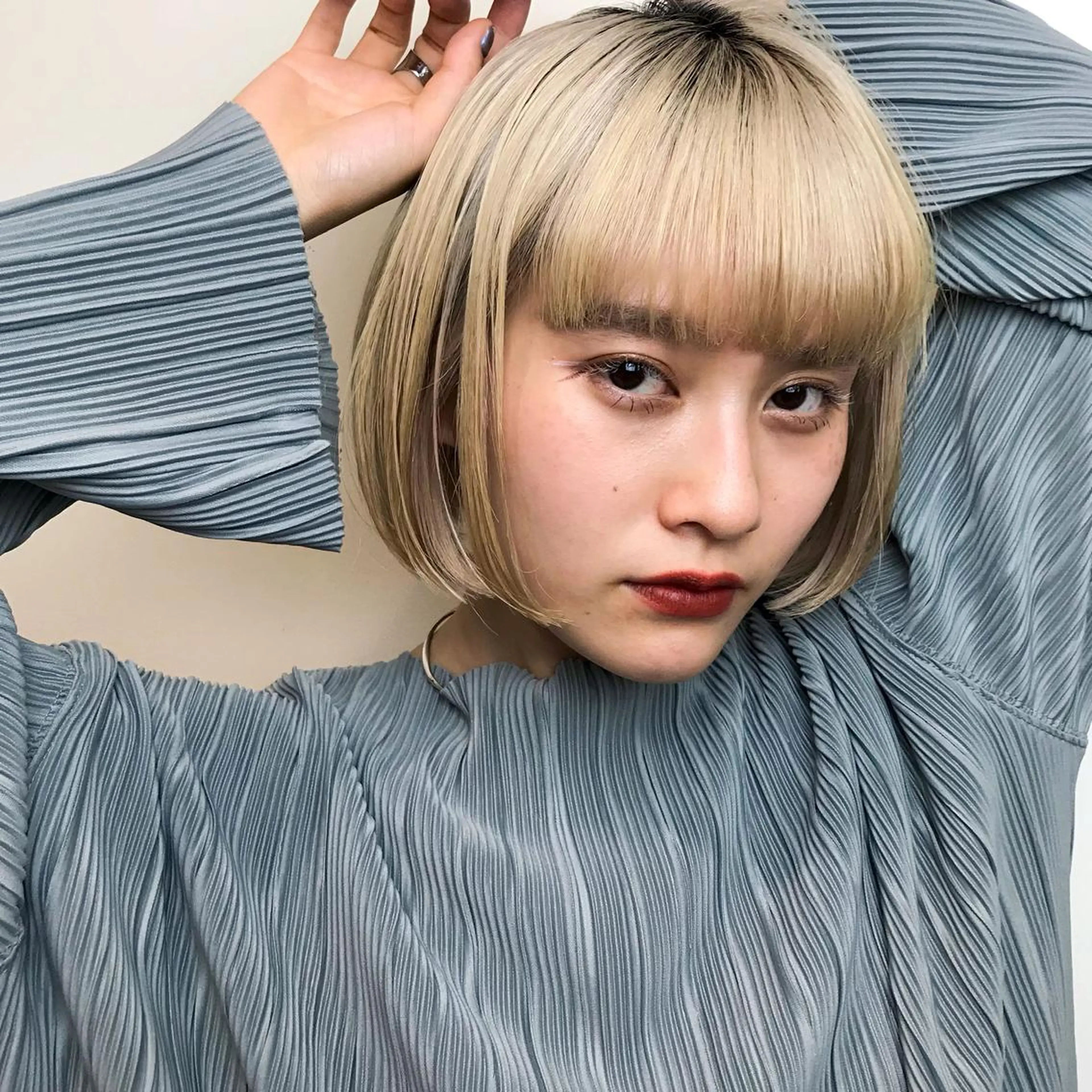 ショート カラー スナコザワ レナのヘアスタイル