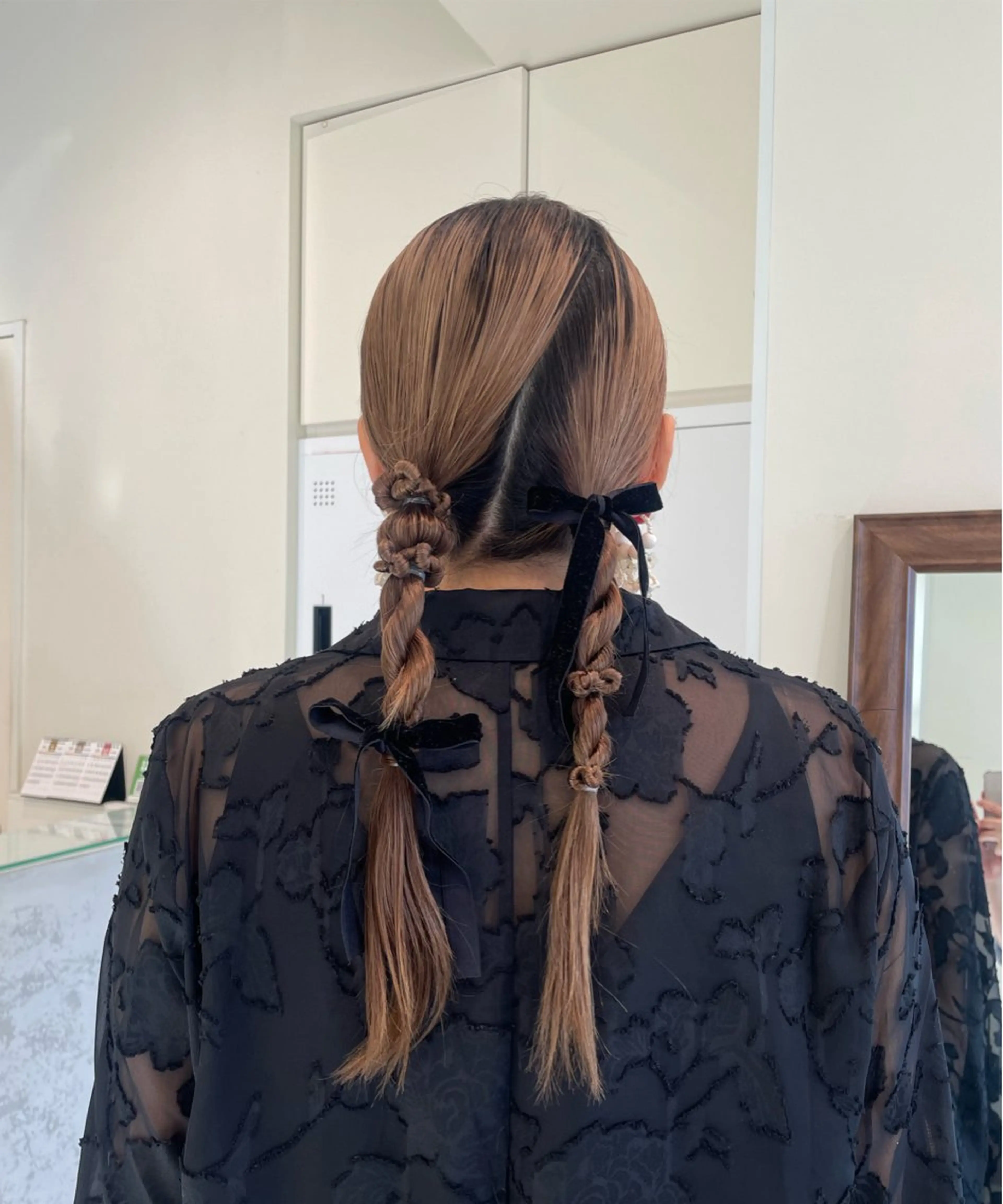 ヘアアレンジ 髪質改善/暗髪カラー ヘアアレンジ/スミレのヘアスタイル