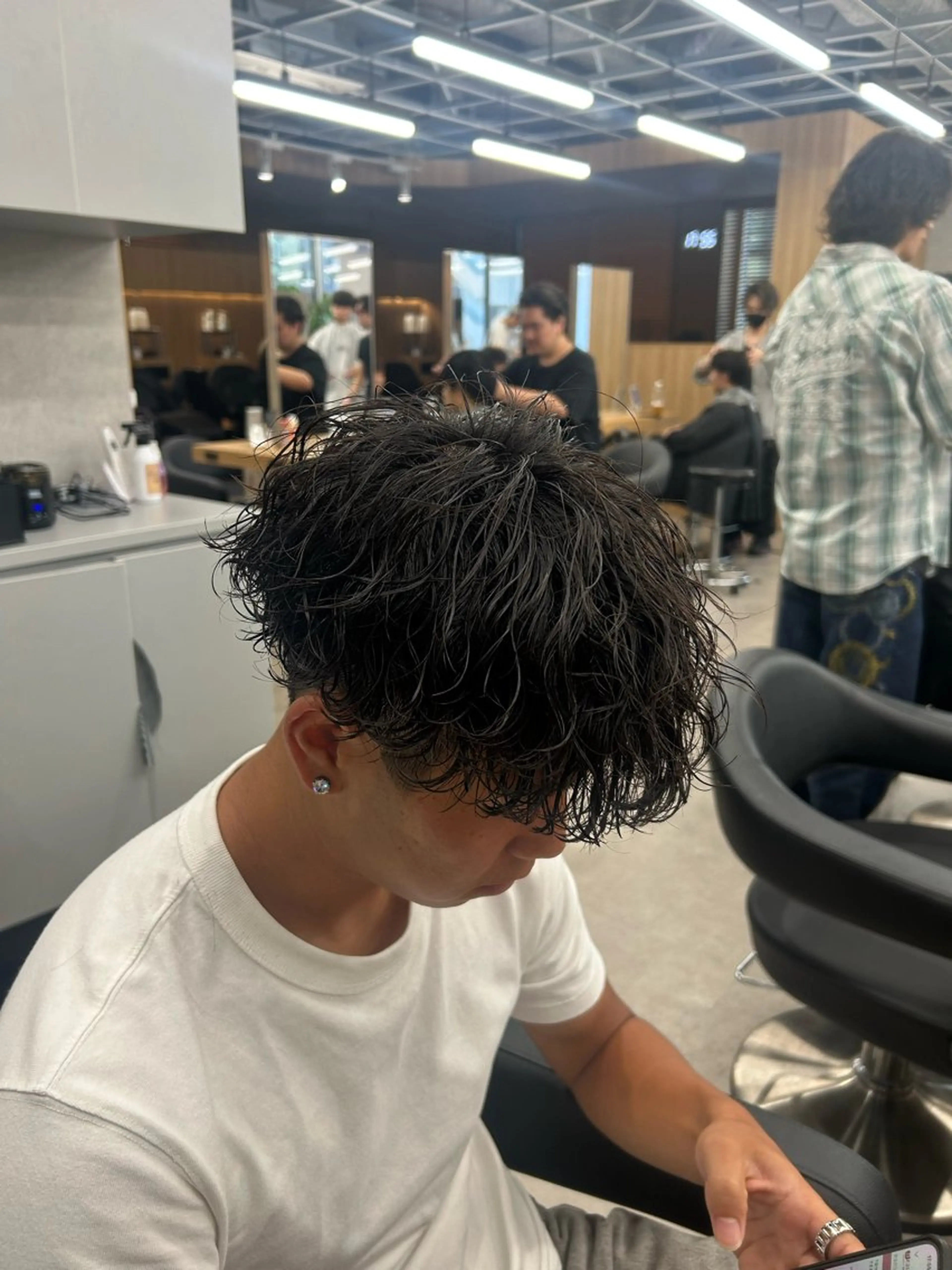 パーマ メンズ カット パーマ トリートメント ヘッドスパ ヘアセット イケメン製造機 🔥上原沙羅🔥のヘアスタイル