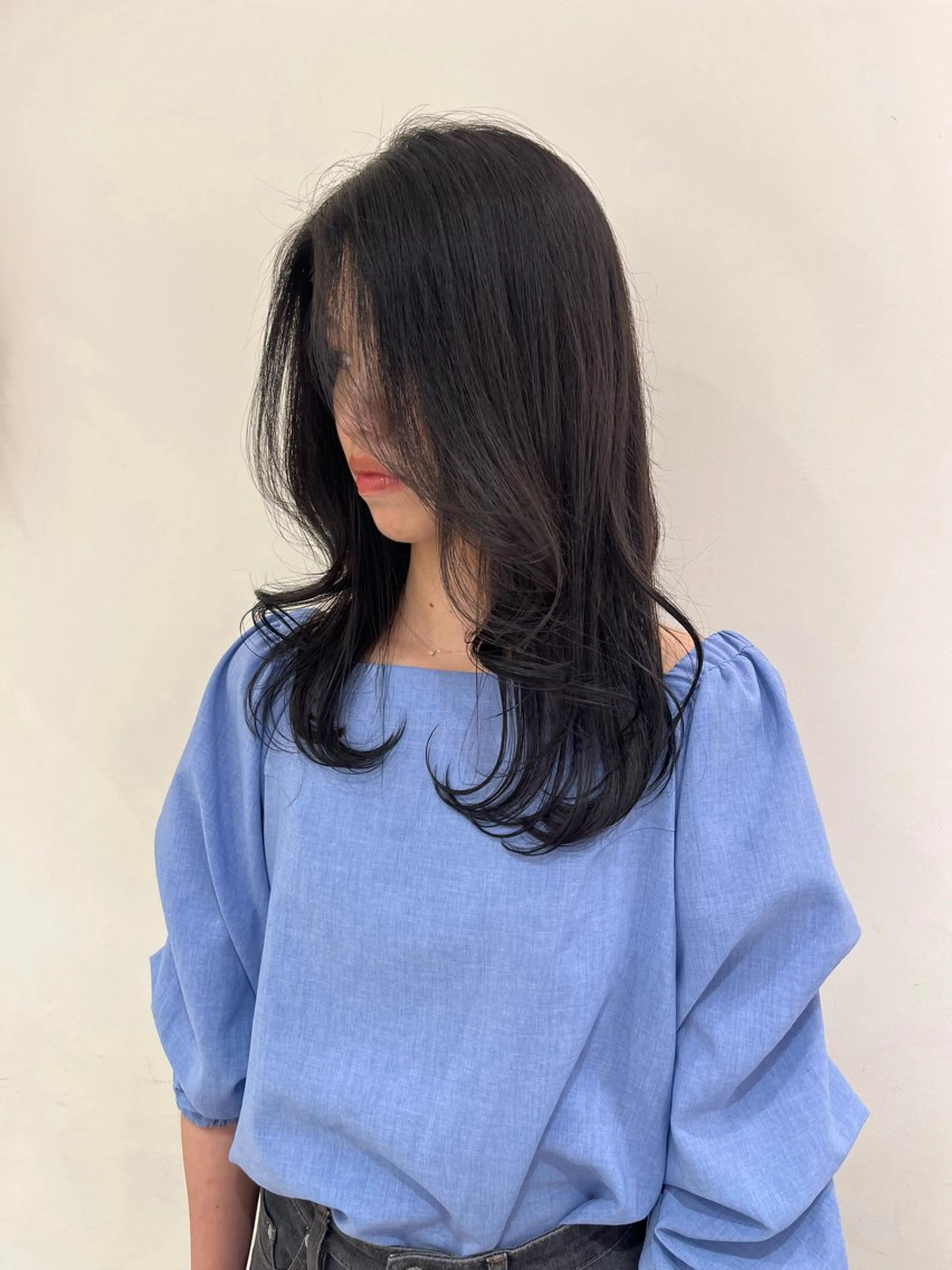 セミロング 🫧オリーブカラー/ 酸性縮毛矯正銀座🫧のヘアスタイル