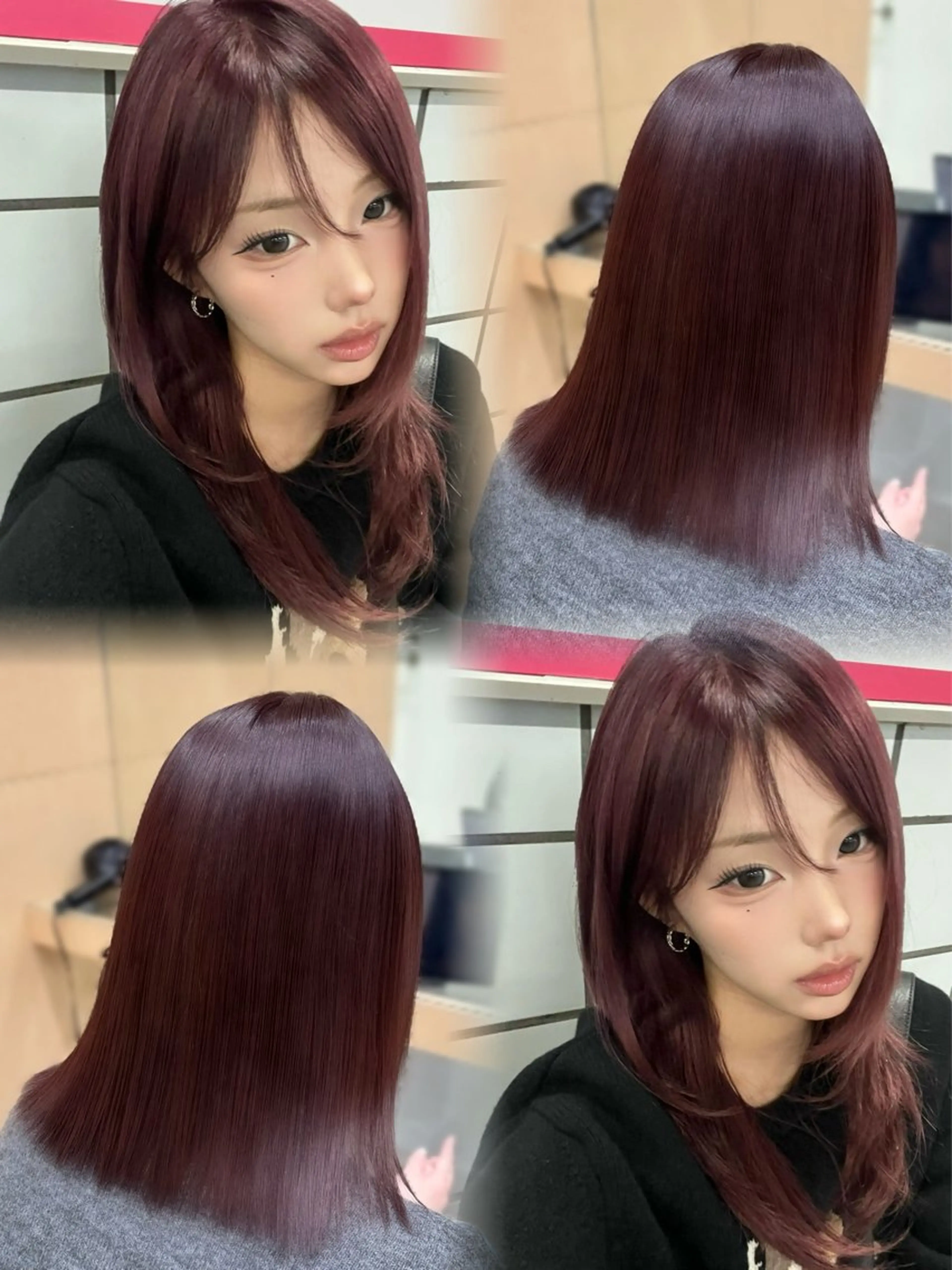 ミディアム ヘアカラー 吉澤 愛心のヘアスタイル