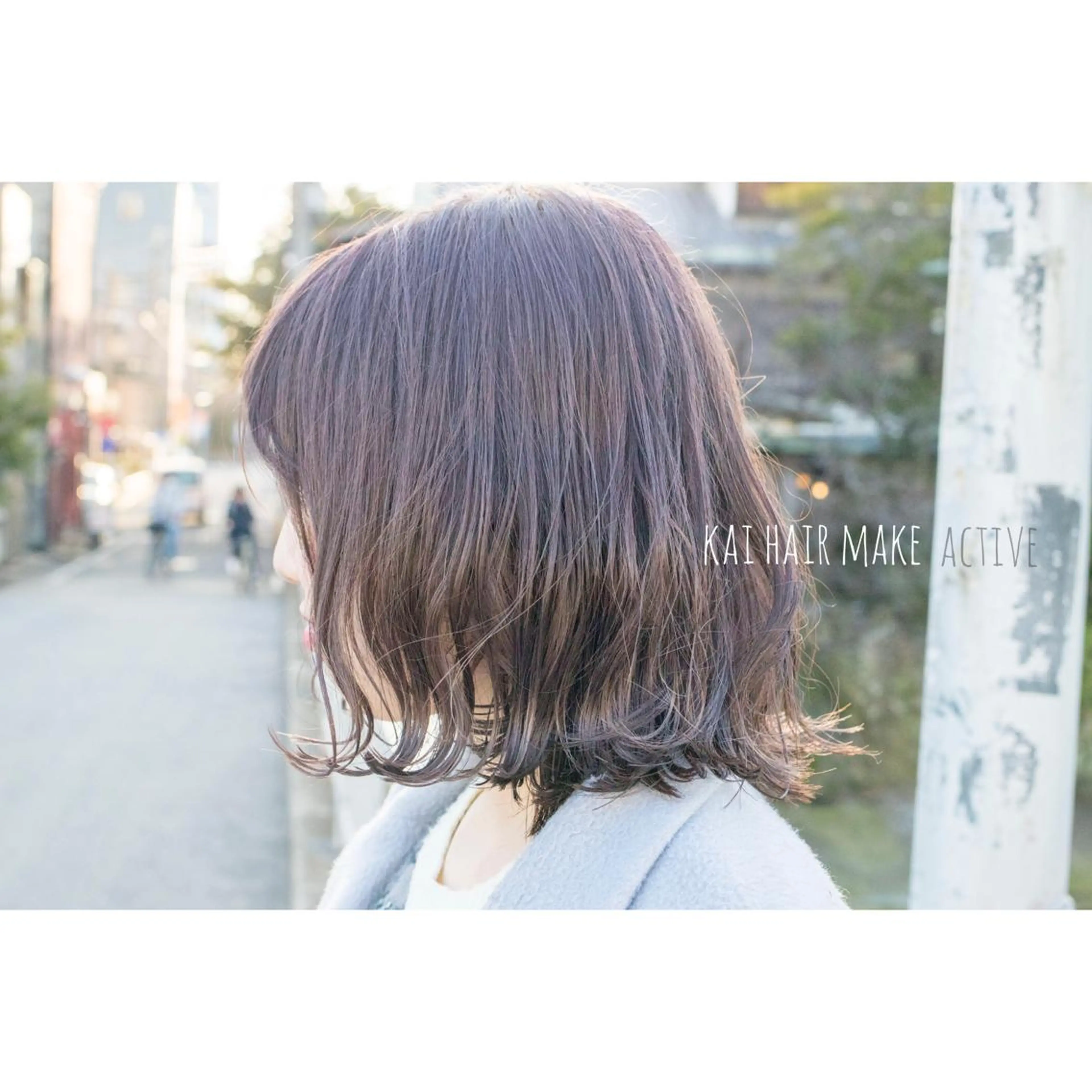 ミディアム カラー イルミナカラー カット ヘアカラー トリートメント 坂東 秀幸のヘアスタイル