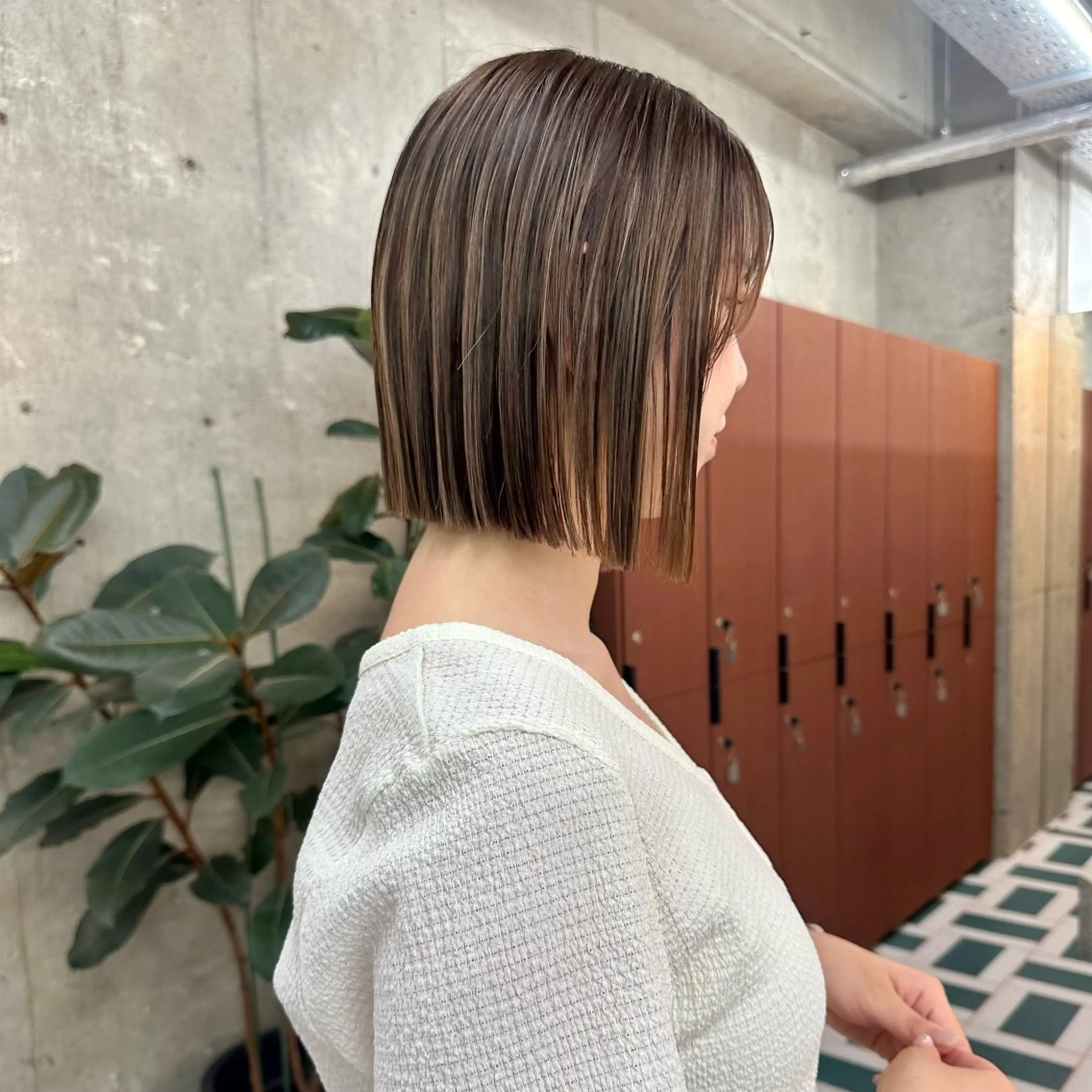 ショート カラー ハイライトカラー ハイライト ヘアカラー noe所属・ボブ/艶髪/栄/ 名古屋/COCOのヘアスタイル