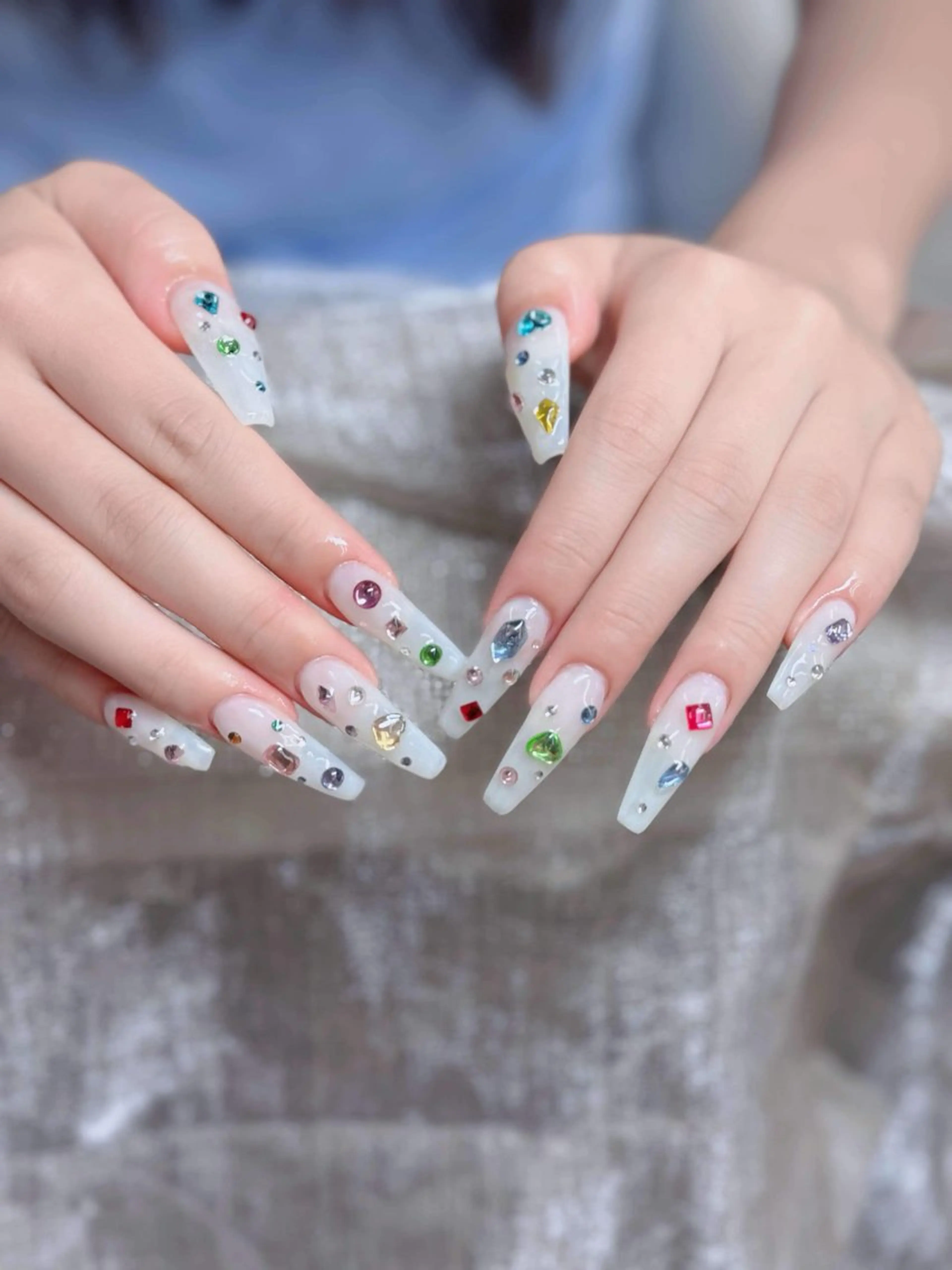 ネイル ジェルネイル 韓国ネイル マグネットネイル ネイルチップ 冬ネイル Lenie Nail Salonのネイルデザイン