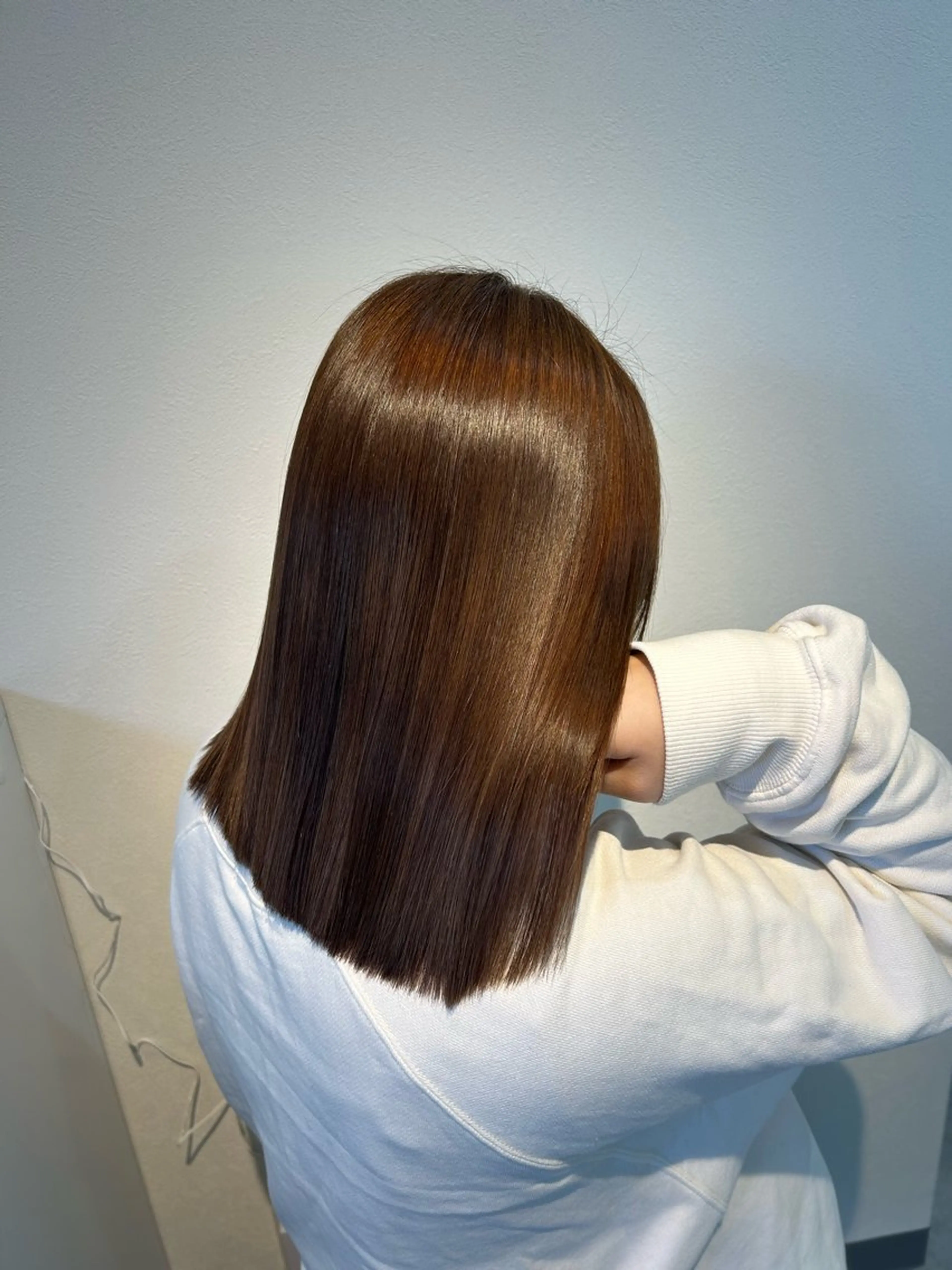 ミディアム 髪質改善 トリートメント トリートメント カドワキ リナのヘアスタイル