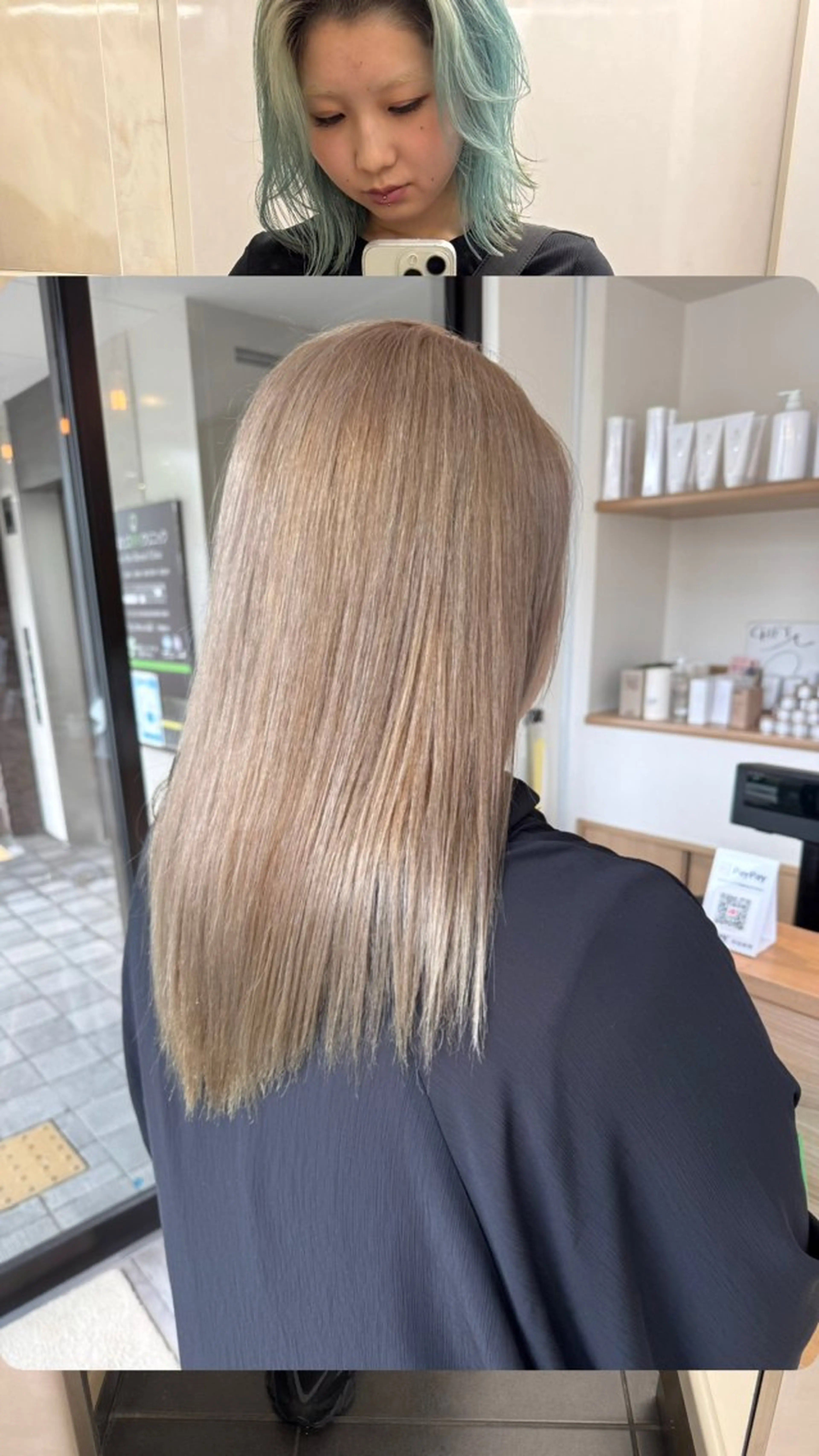 カラー ベージュカラー ブリーチ ハイトーンカラー ハイトーンベージュ KON所属・KON /nozomiのヘアスタイル