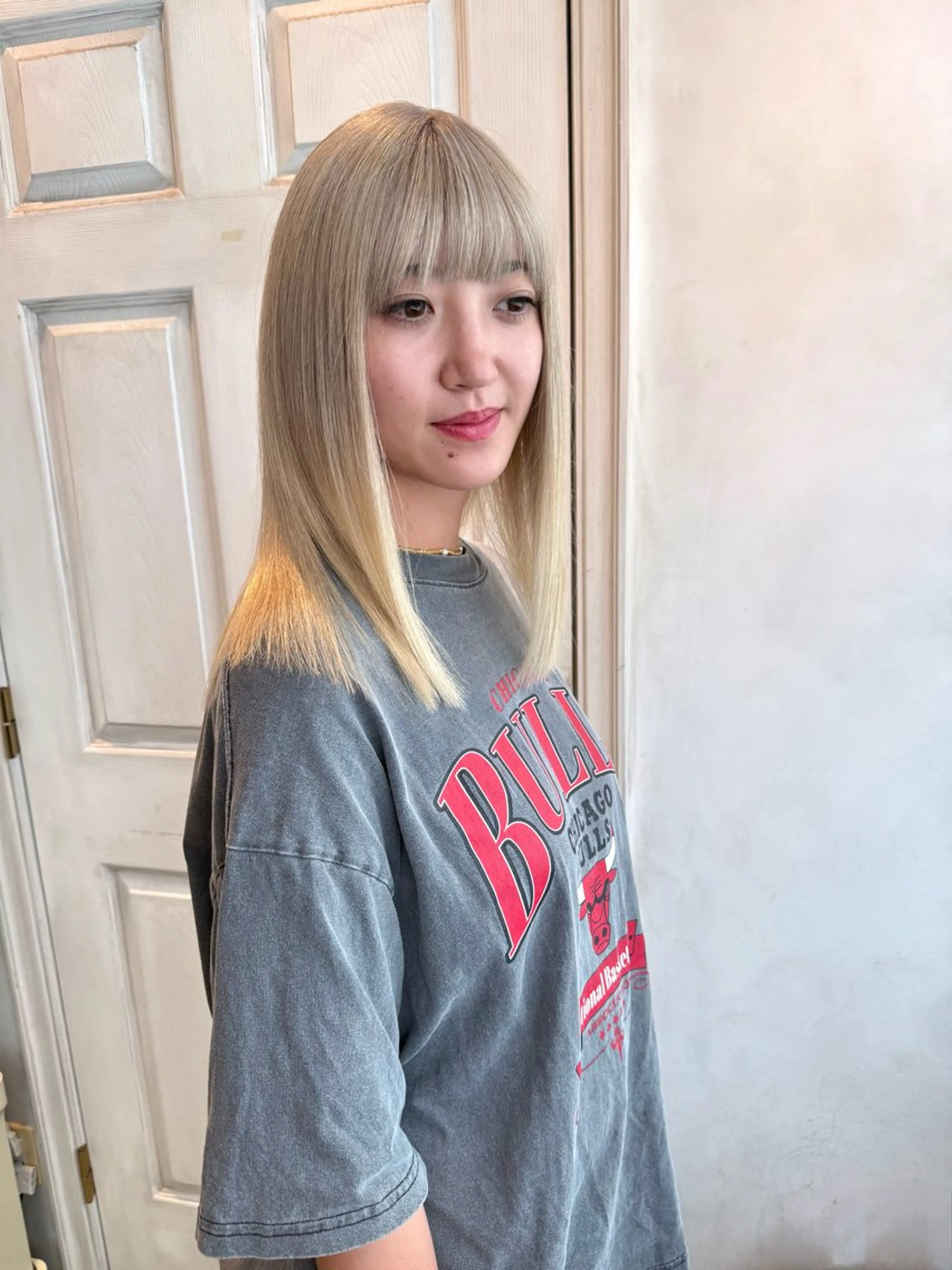 セミロング ヘアカラー トリートメント 千 田のヘアスタイル