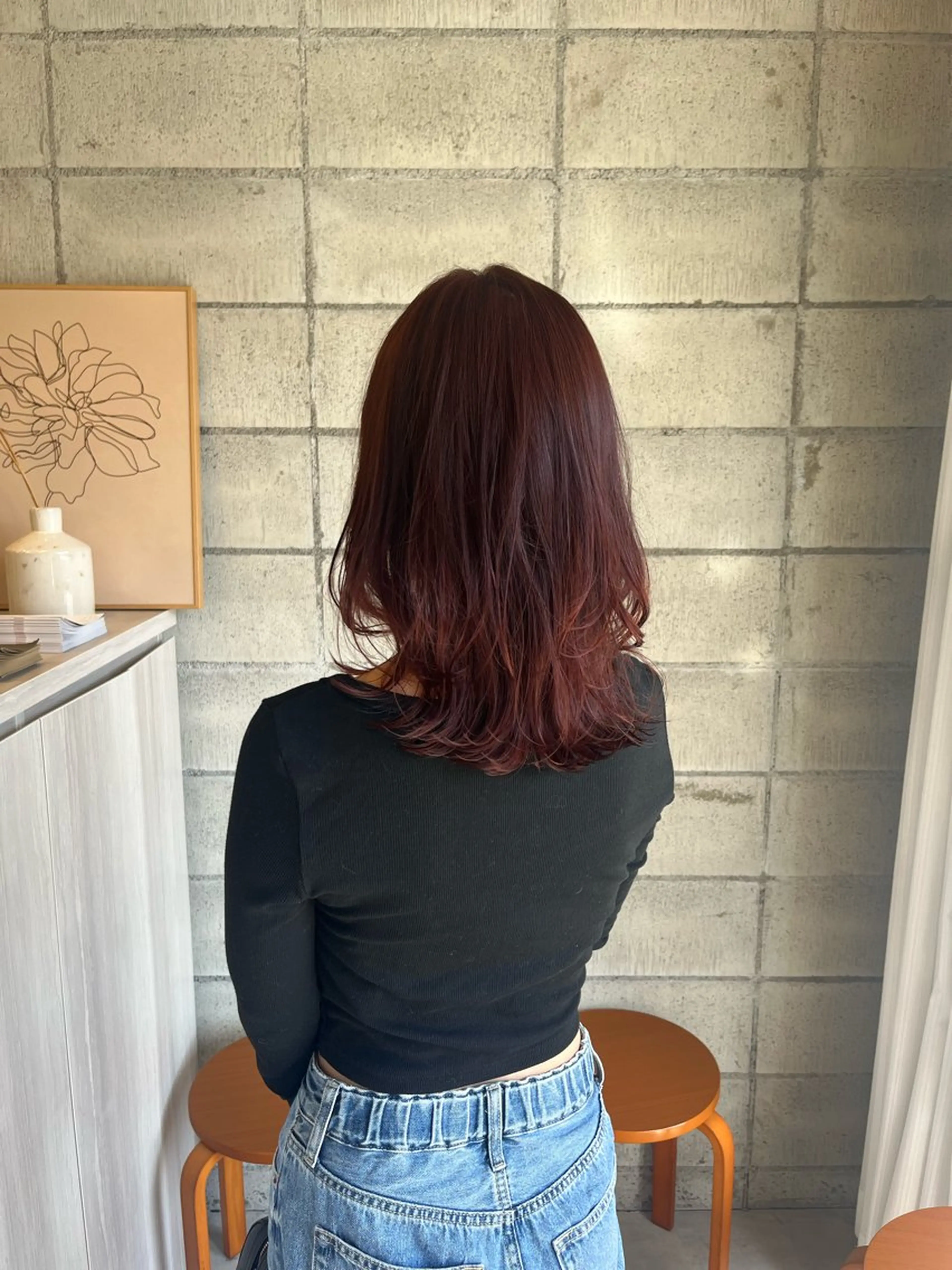 ミディアム レイヤーカット カット ヘアカラー 椙山 沙南子のヘアスタイル