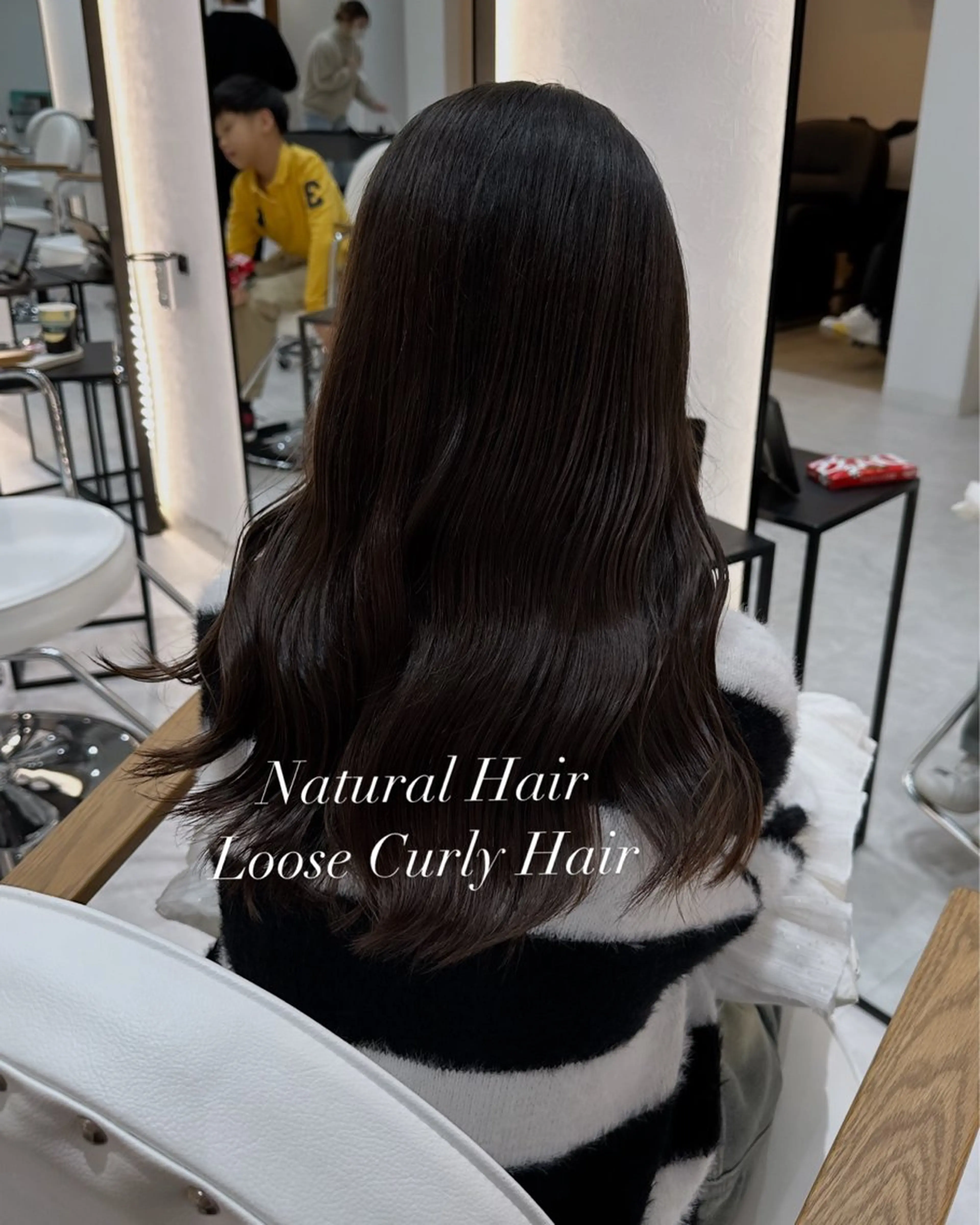 ロング 赤み消し/オリーブ カーキ/福田れんのヘアスタイル