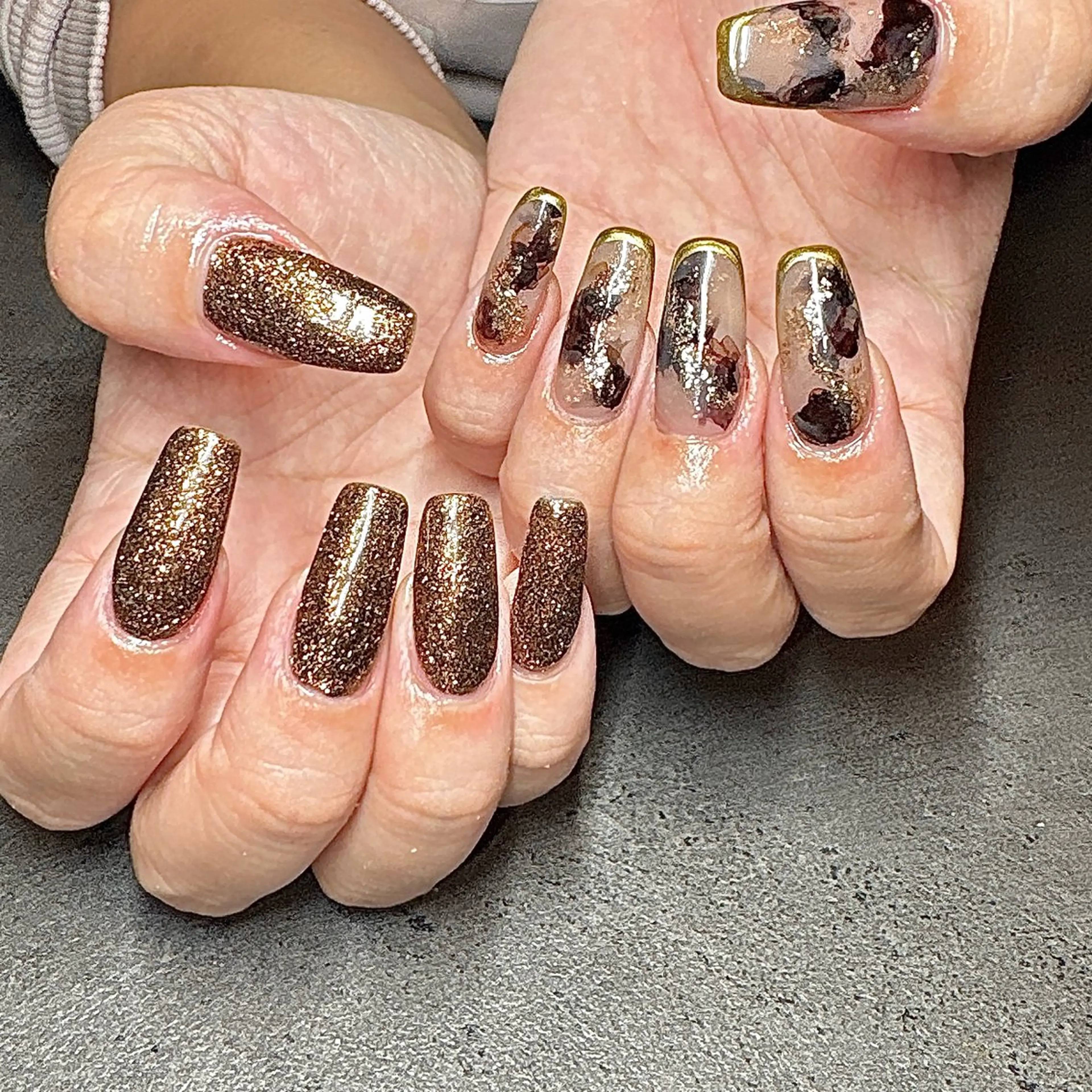 ネイル ジェルネイル ロングネイル しば まなみのネイルデザイン