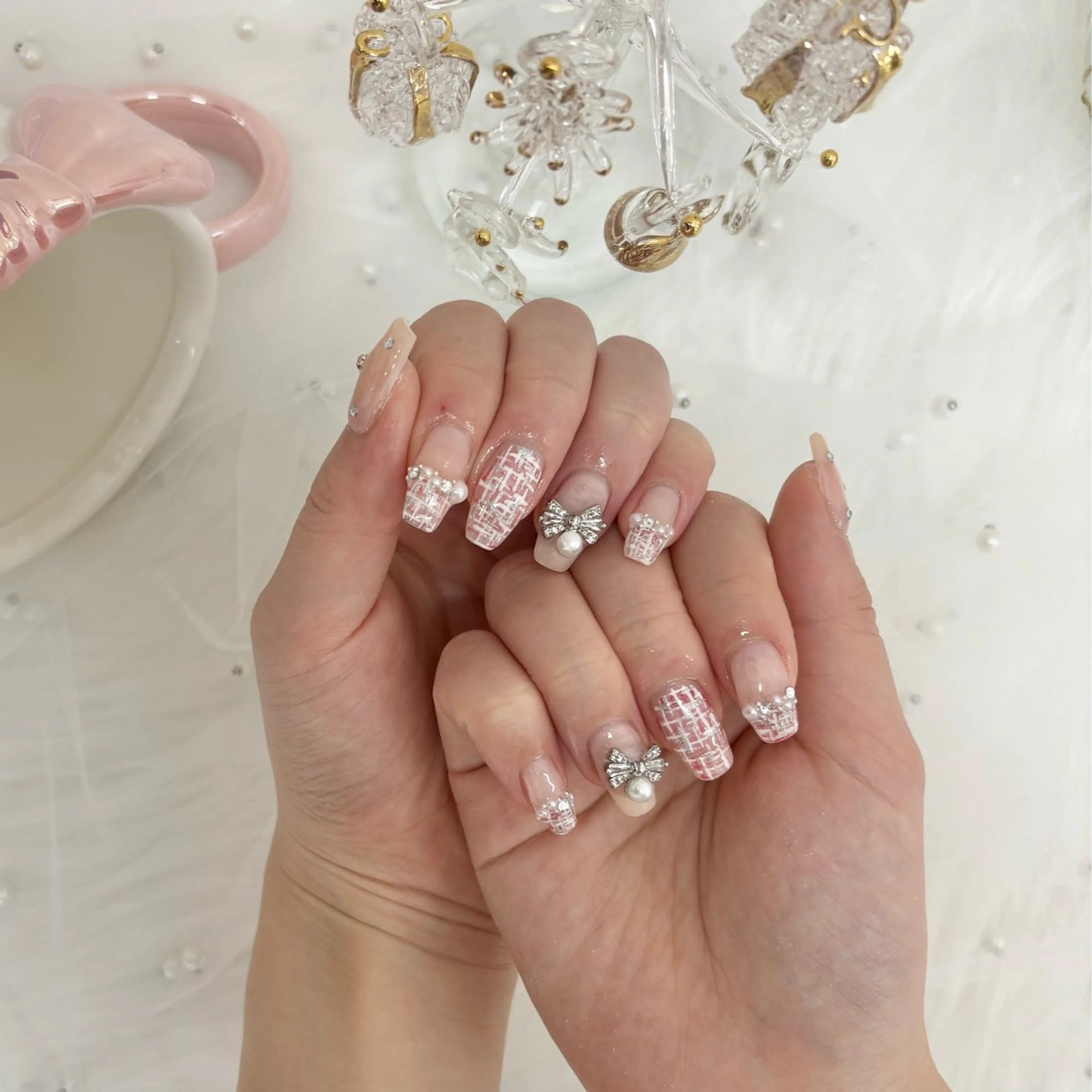 ネイル ツイードネイル lebon nail所属・心斎橋/アメ村 ネイルYUZUHAのネイルデザイン