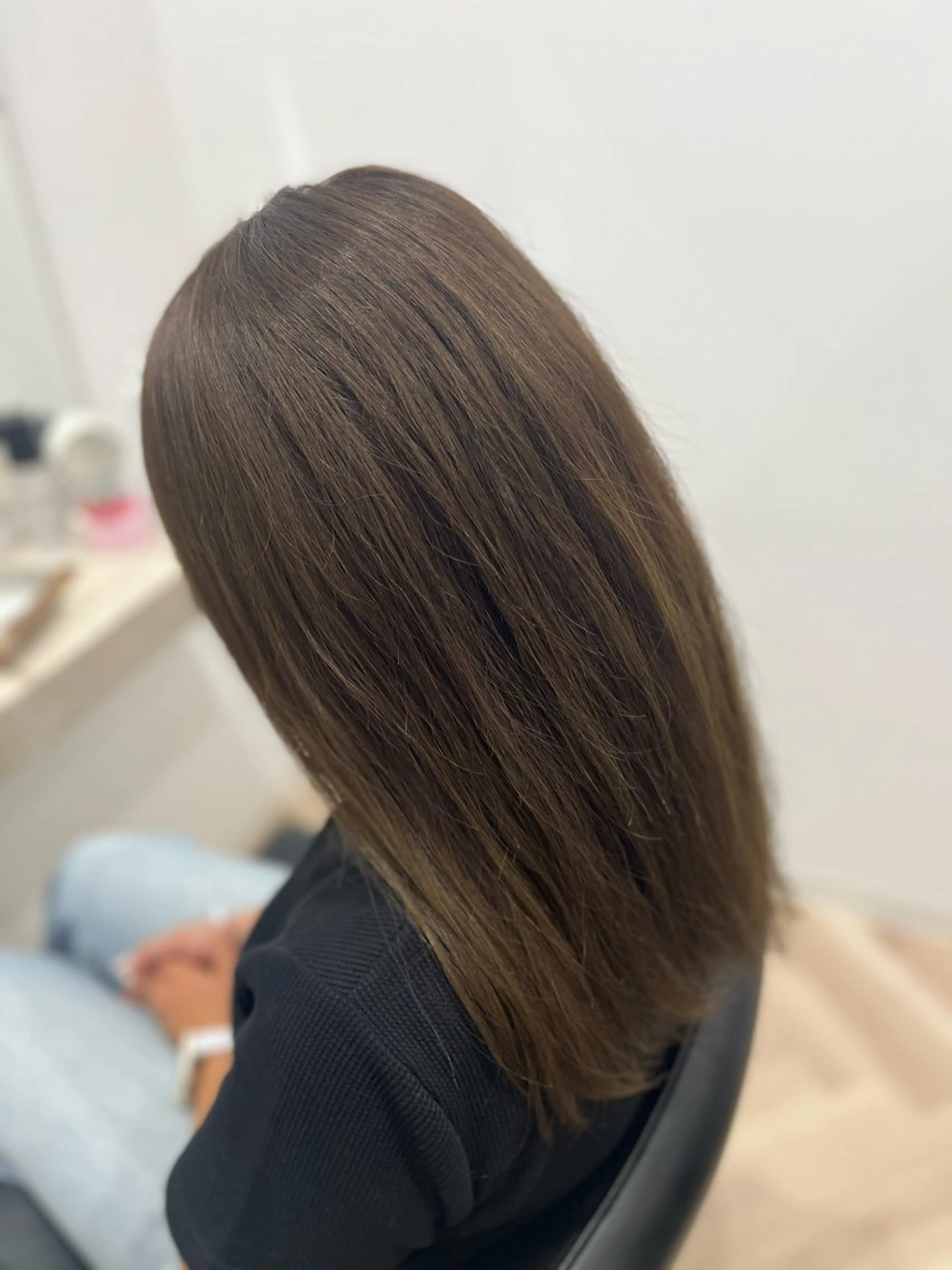 ミディアム カラー ブラウンカラー マロンブラウン 🫧ぷる艶カラー🫧 Yuubi🦩のヘアスタイル