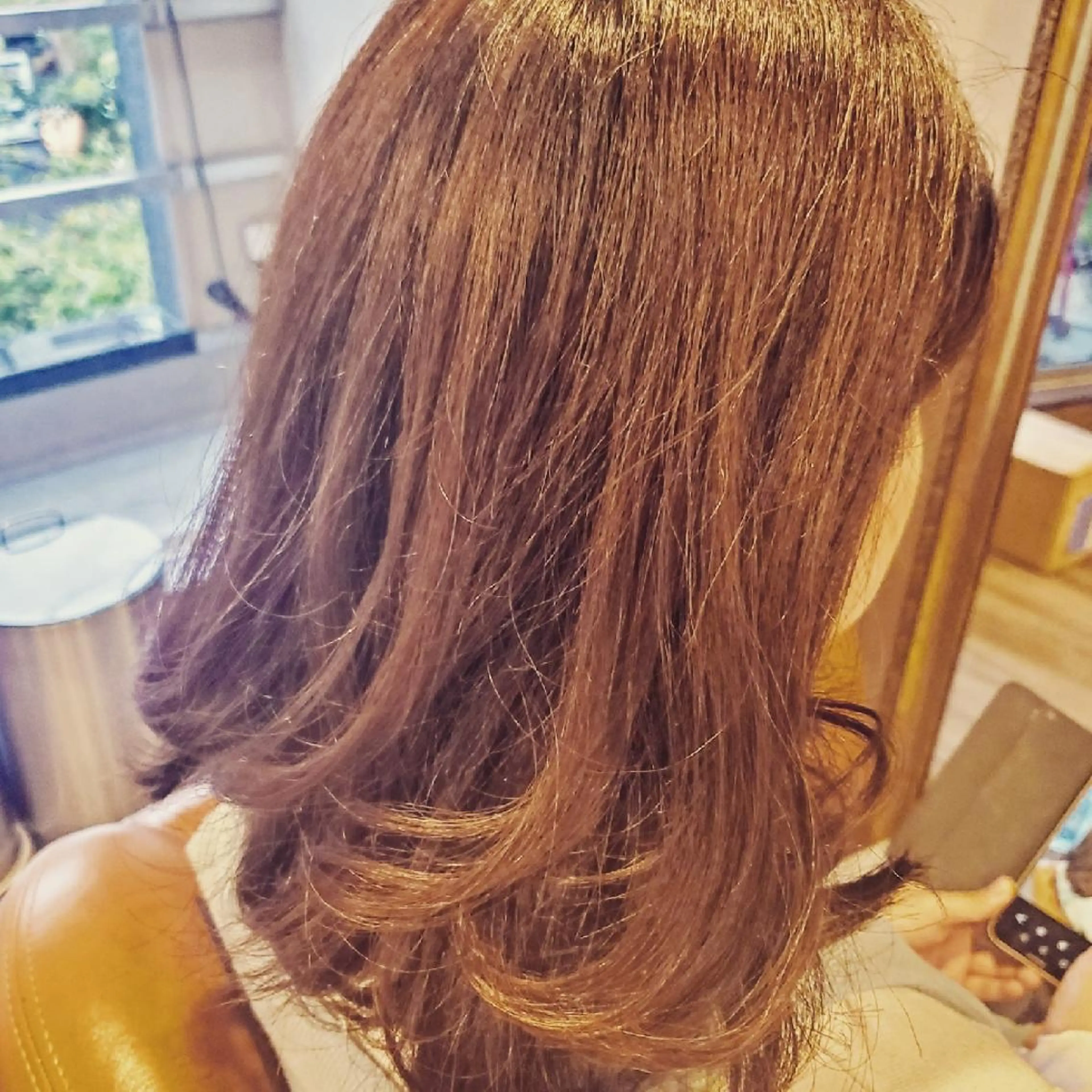 セミロング 外国人風カラー カット spa hair  ark 富井直美のヘアスタイル