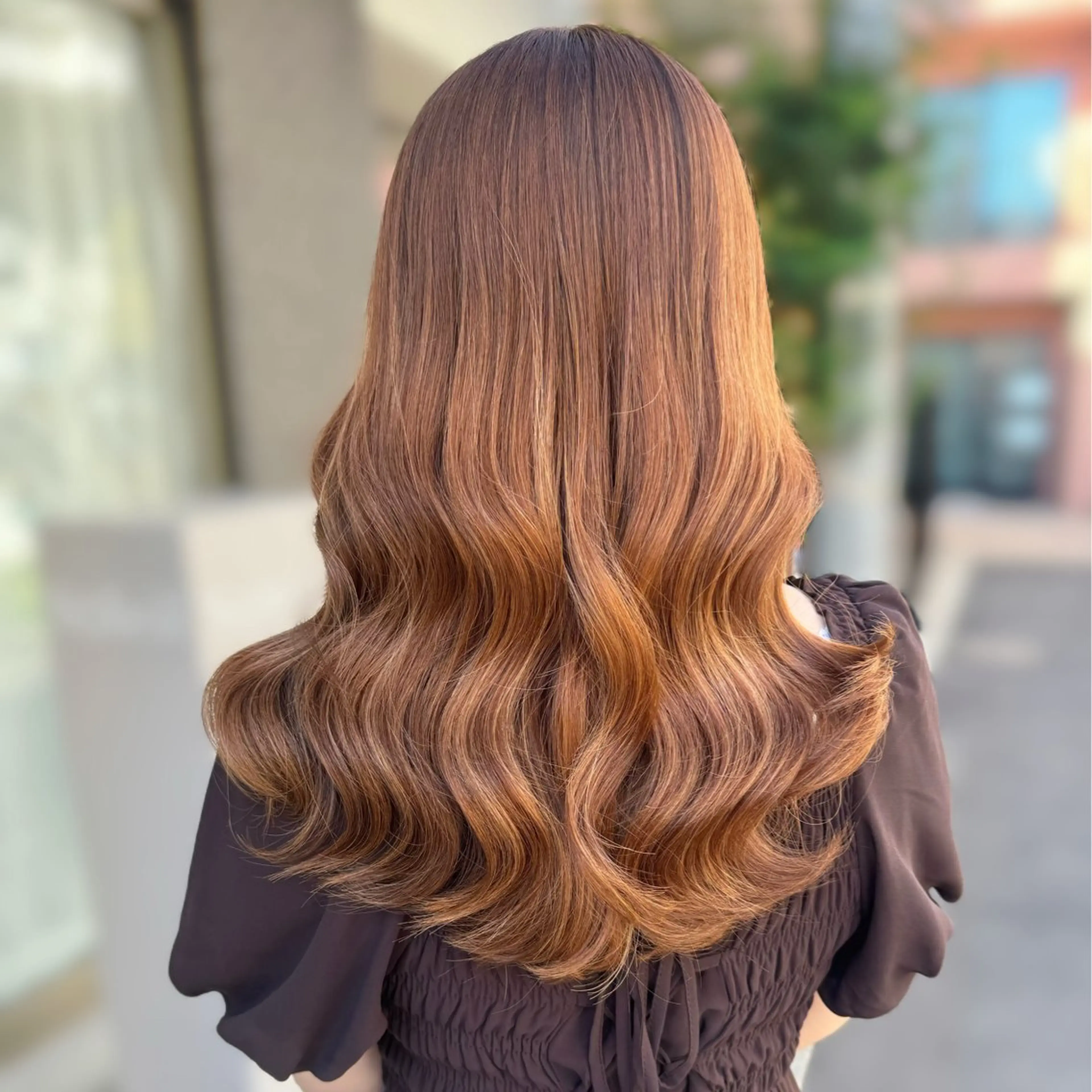 ロング カラー カット ヘアカラー トリートメント ブリーチなしカラー kana🐱のヘアスタイル