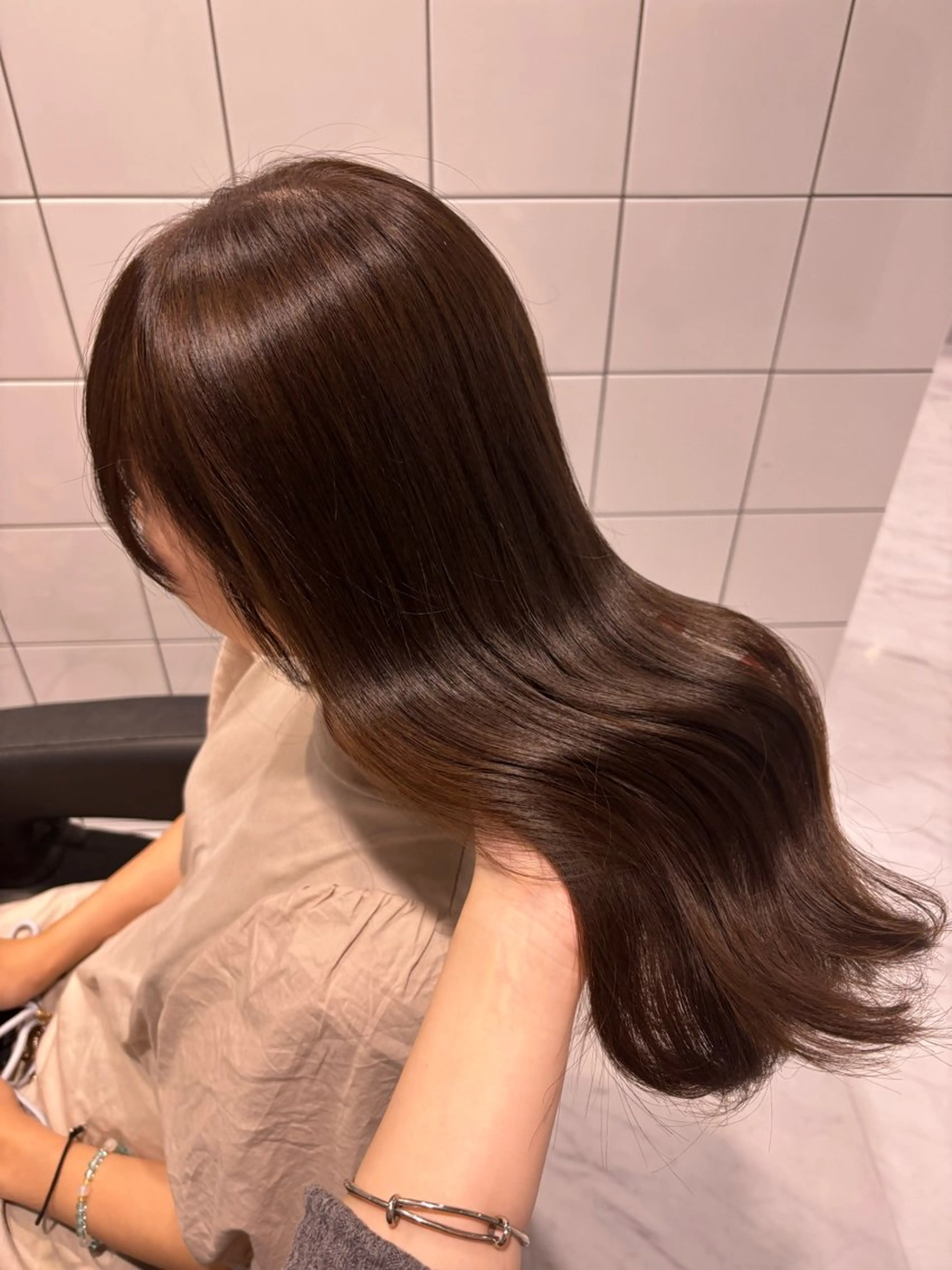 ロング カラー カット ヘアカラー トリートメント ヘッドスパ ヘアセット 表参道♡暗髪^ྀི 艶カラー♡アユミのヘアスタイル