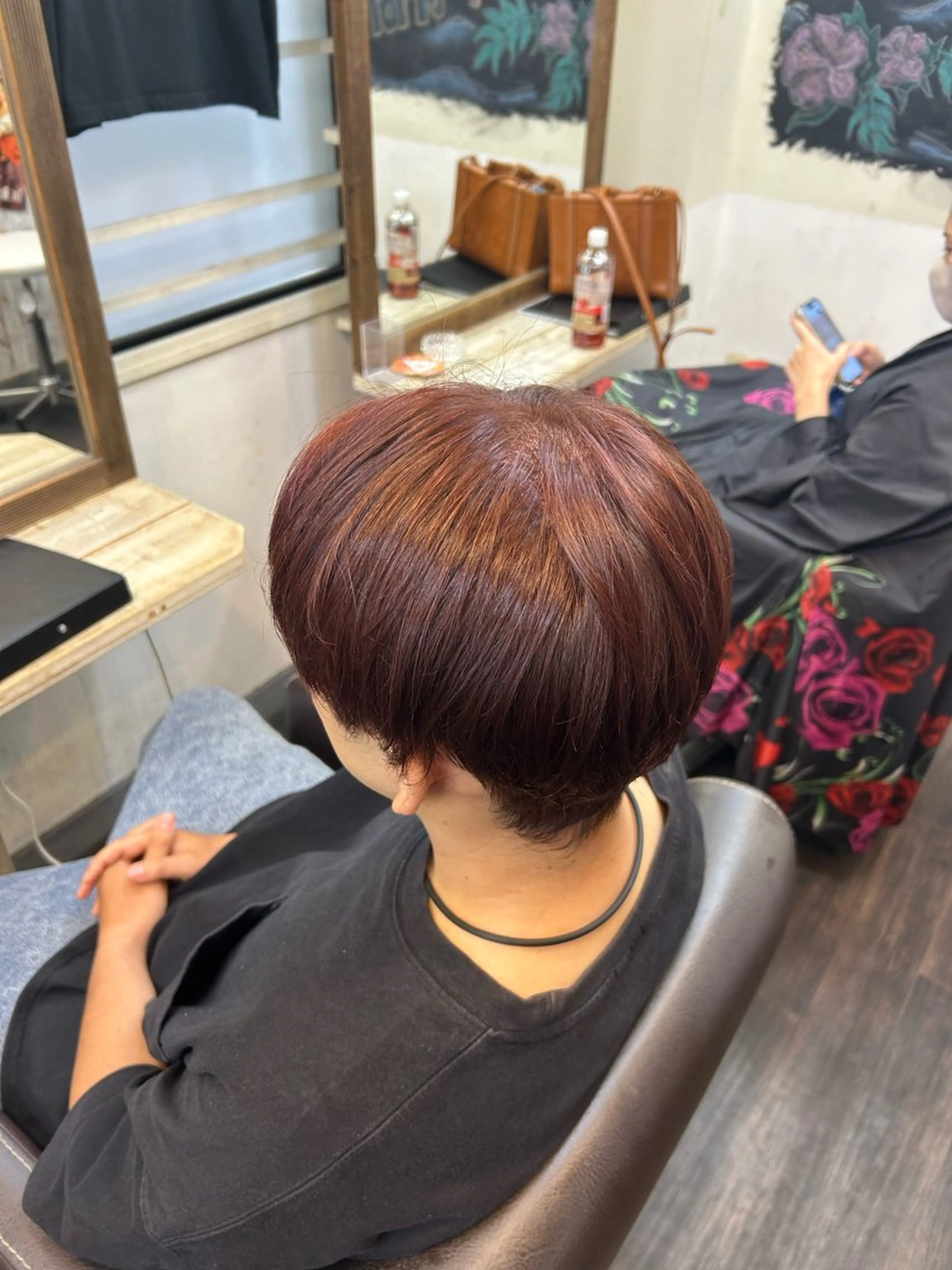 カラー メンズ 成安 雪菜のヘアスタイル