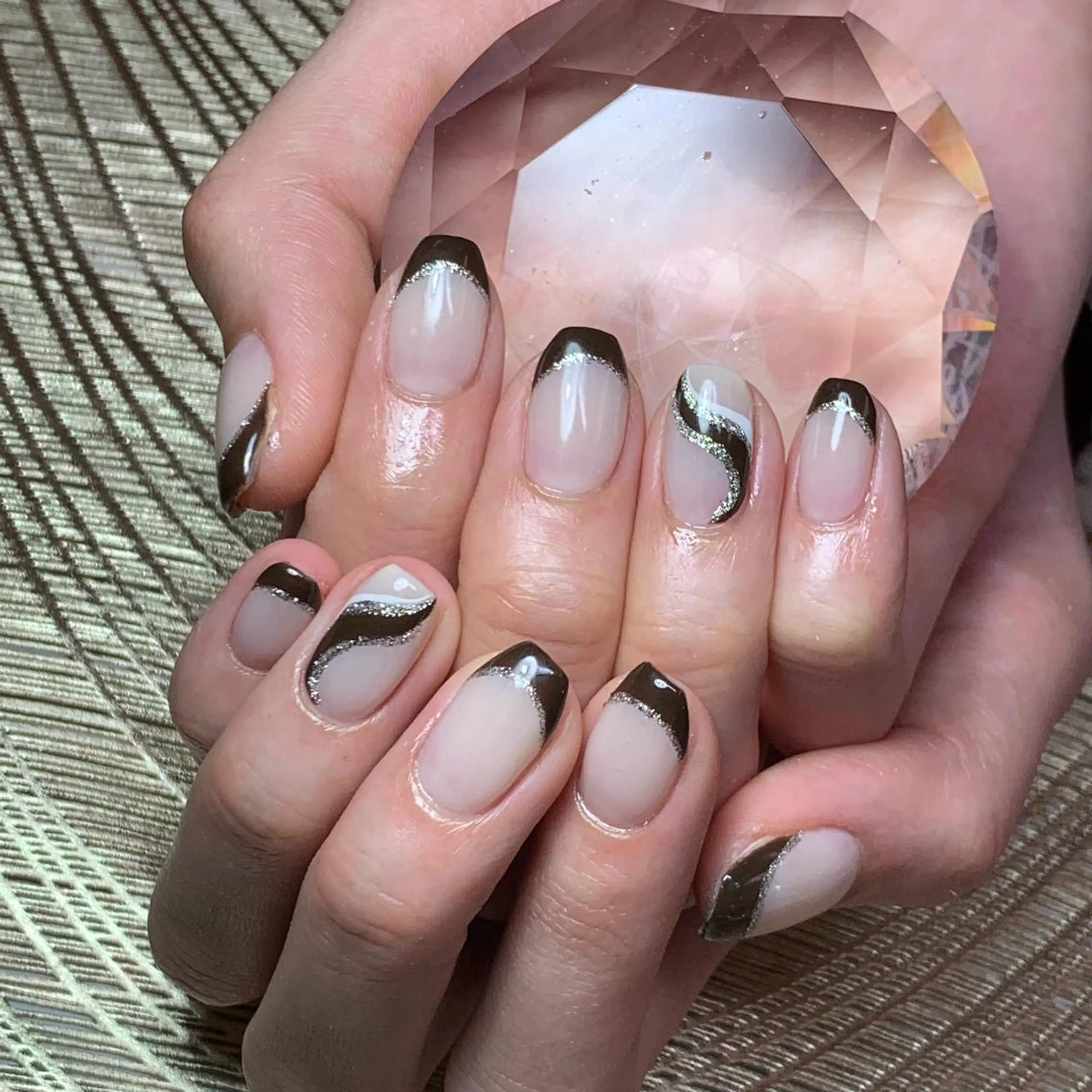 ネイル ハンドネイル καρδιά -ｶﾙﾃﾞｨｱ-のネイルデザイン