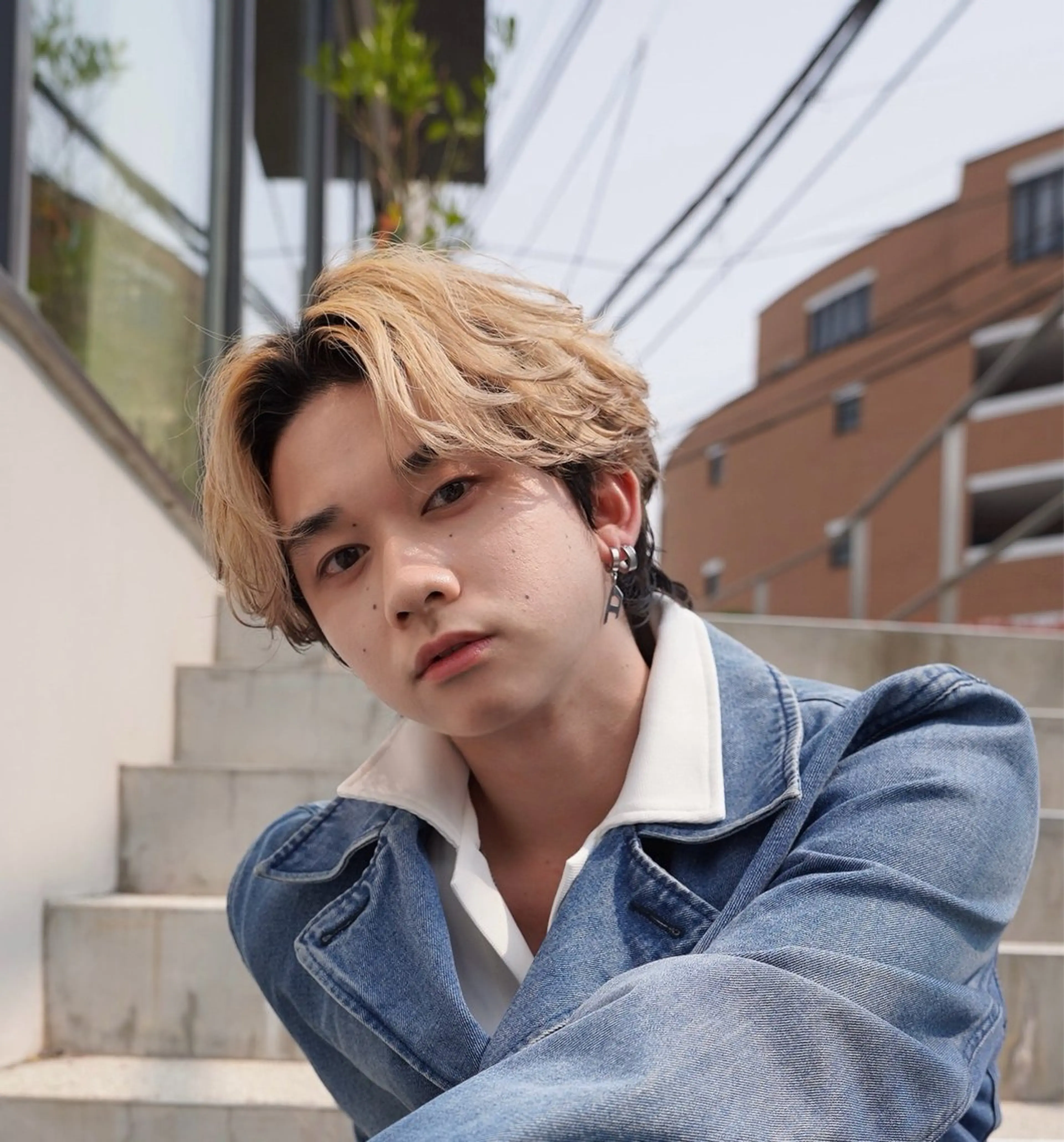 カラー パーマ メンズ 雪音/美髪縮毛矯正 /ニュアンスパーマのヘアスタイル