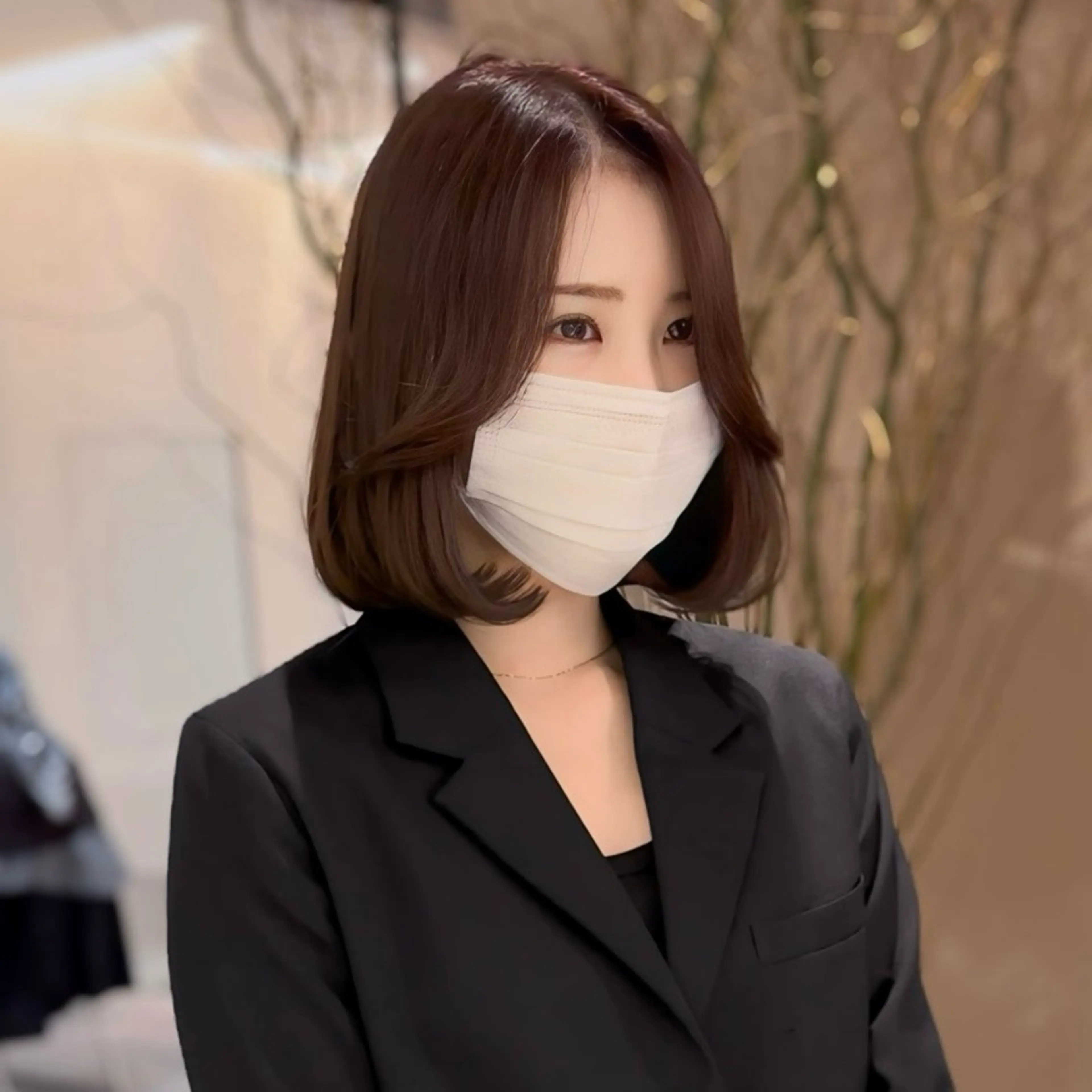 ミディアム ボブ タンバルモリ 韓国風ヘア Sayu🤍ktwo -nagoyaのヘアスタイル